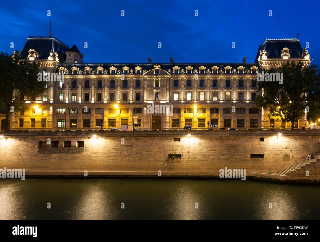 Bureau de police, Paris, France Banque D'Images