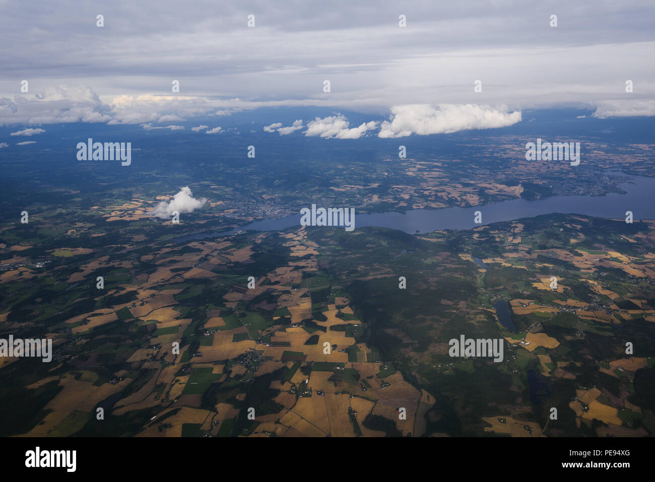 Paysages de Norvège en hauteurs de vol (aerophotography) Banque D'Images