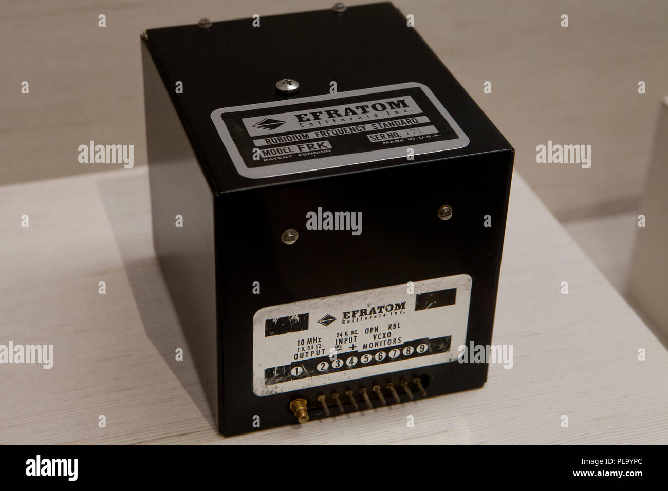Fréquence Rubidium atomic clock (standard), vers 1974 - USA Banque D'Images