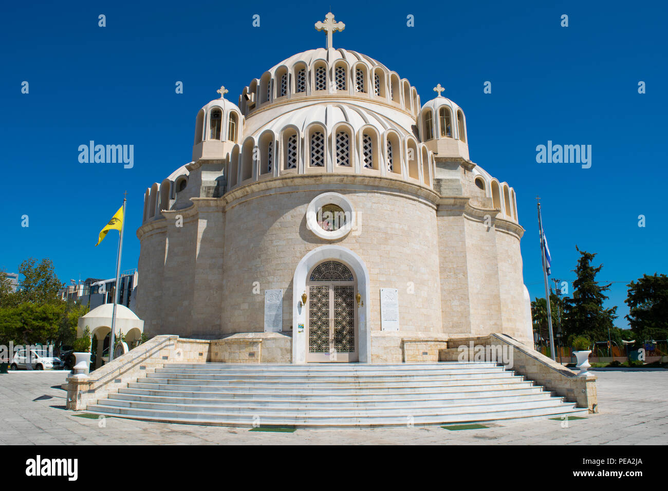 Saints Constantin et Hélène Cathédrale Orthodoxe de Glyfada. Église de Glyfada. Banque D'Images