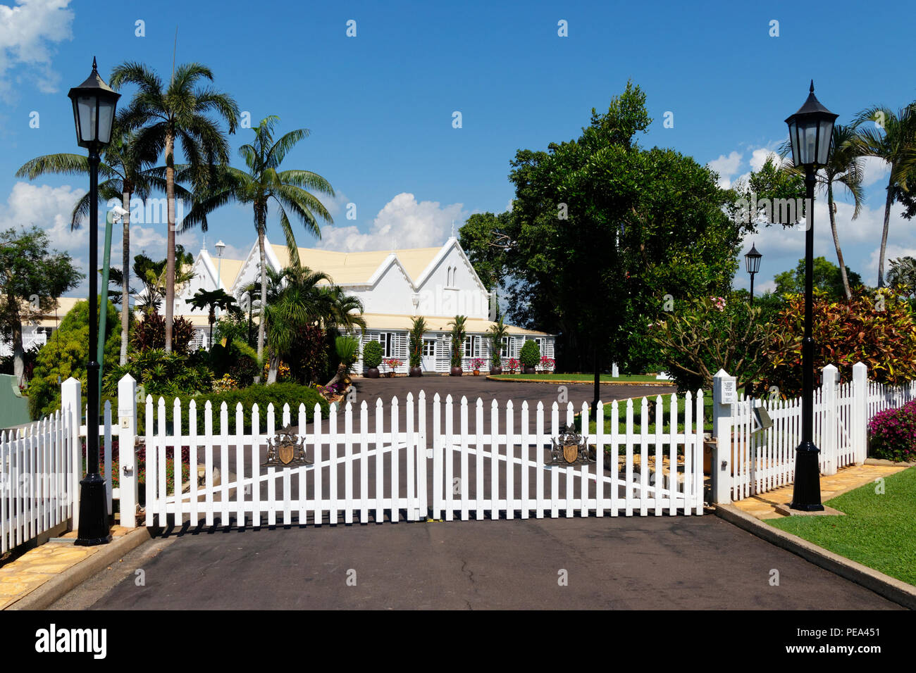 Portes de la Maison du Gouvernement, Darwin, Territoire du Nord, Australie Banque D'Images