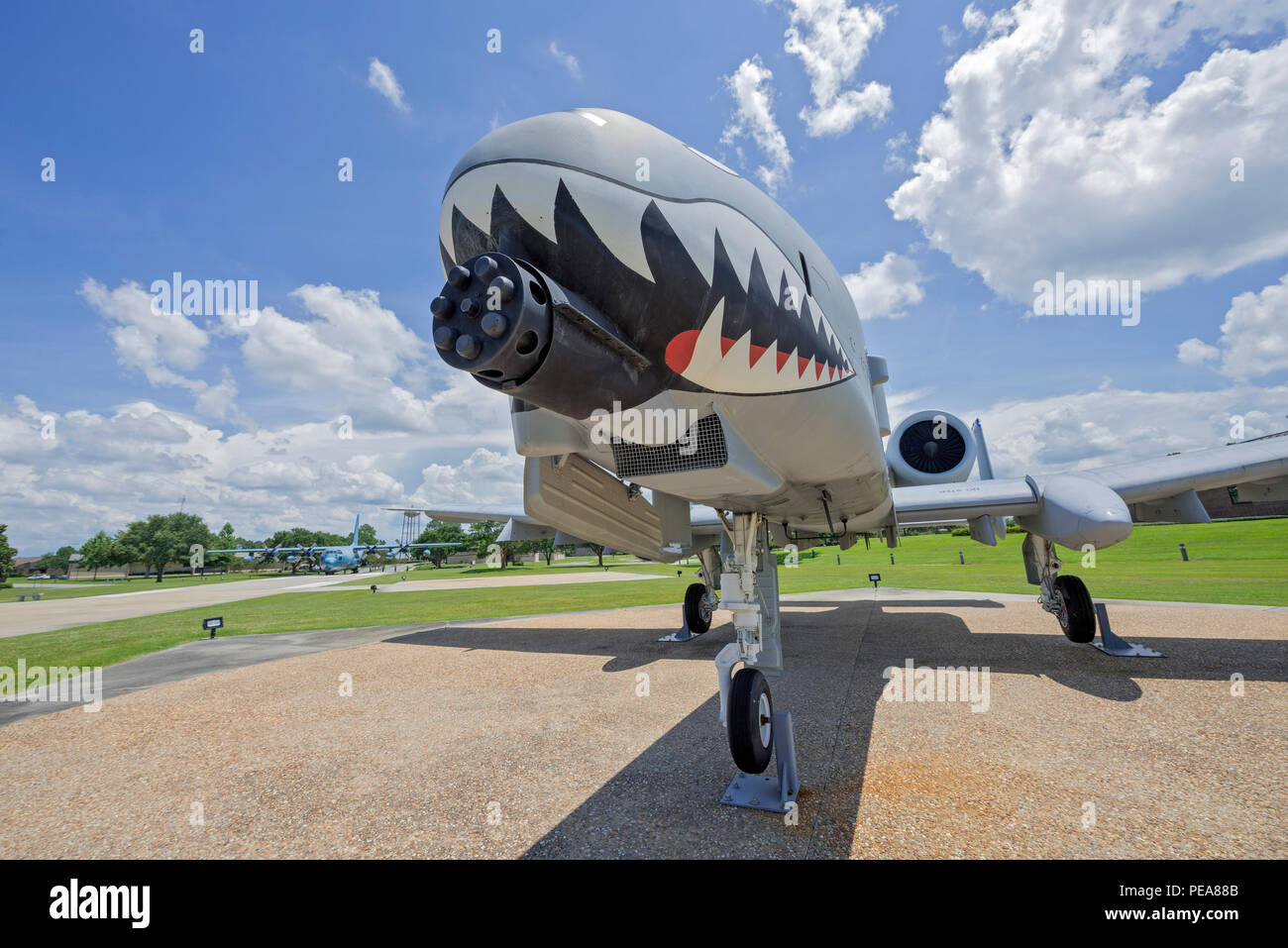 Air Park à Moody AFB était dédié au président George W. Bush qui était un pilote de formation à Moody 1968-1969. Banque D'Images