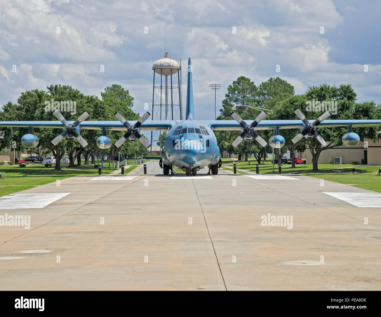 Air Park à Moody AFB était dédié au président George W. Bush qui était un pilote de formation à Moody 1968-1969. Banque D'Images