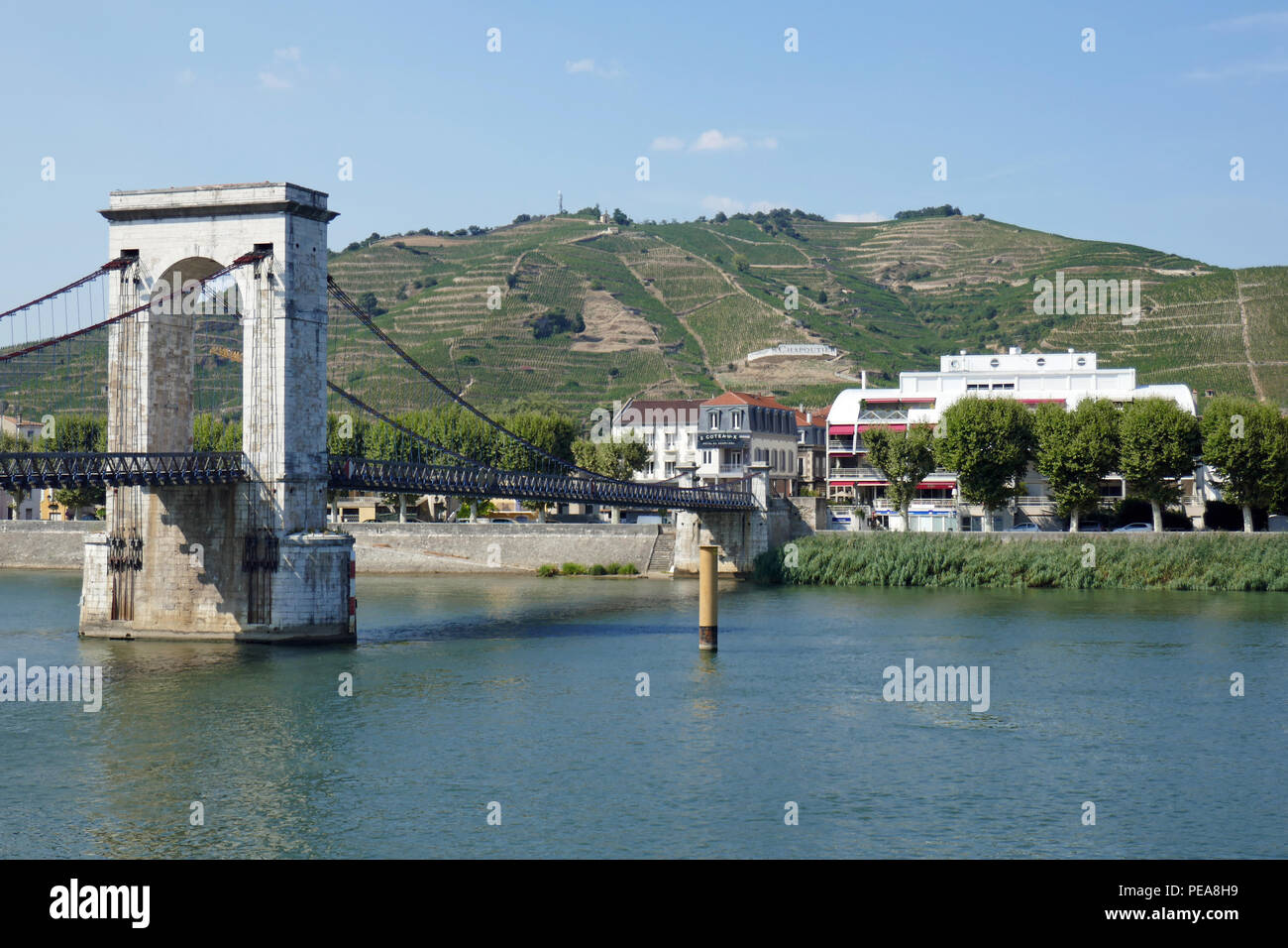 Tain L'Hermitage, Drôme, Ardèche, Francepe Banque D'Images