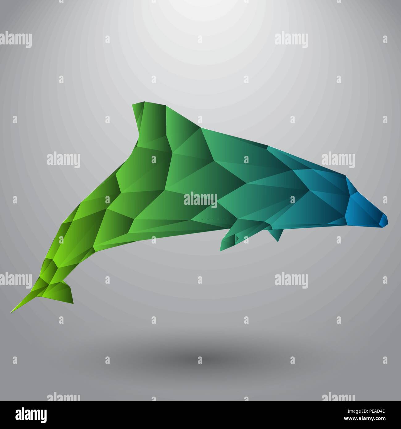 Triangles de Dolphin Illustration de Vecteur