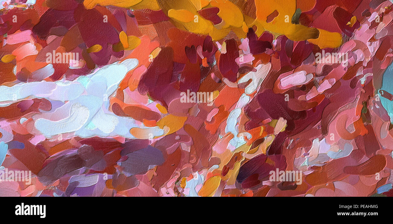 Tableau Abstrait Sur Toile – Impression Moderne, Paysage, Sans Cadre, Neuf