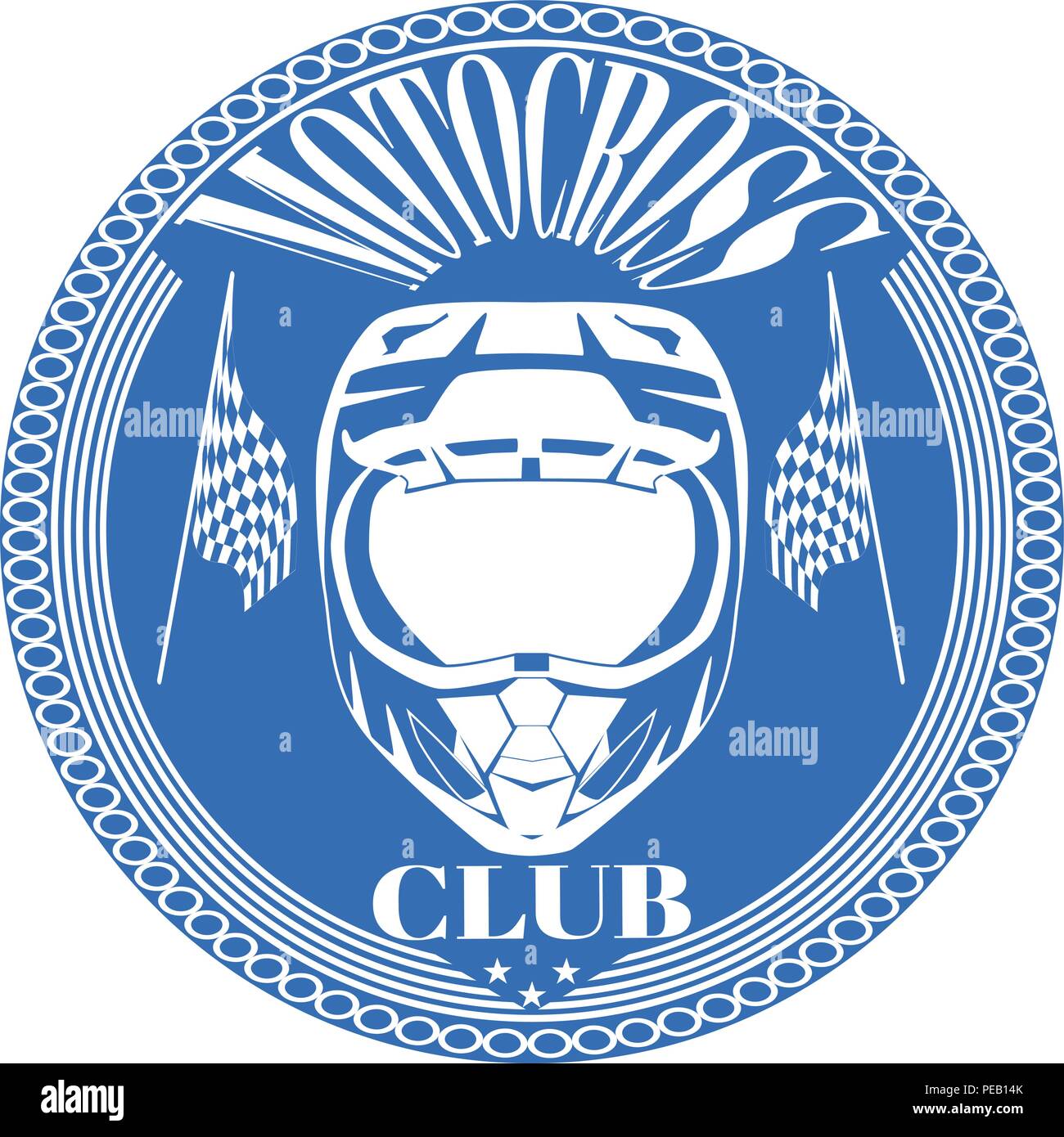 Club moto logo emblème badge modèle vectoriel Illustration de Vecteur