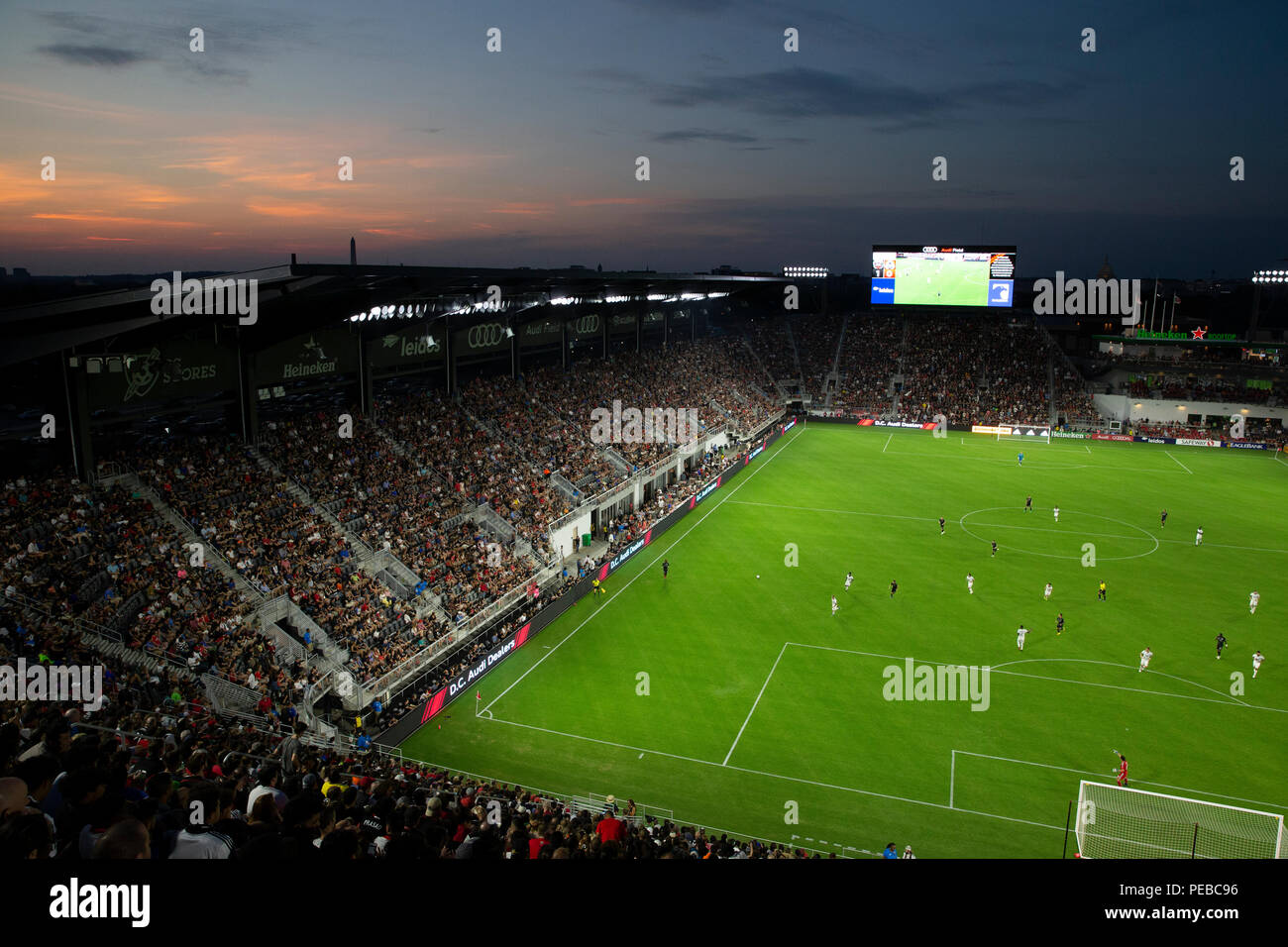 Washington, United States. 14 juillet, 2018. Champ d'Audi est visible pendant le jeu entre D.C. United et les Whitecaps de Vancouver à Audi a déposé à Washington, DC Le 14 juillet 2018. C'est DC D.C. United's premier jeu à Audi. Crédit : l'accès Photo/Alamy Live News Banque D'Images