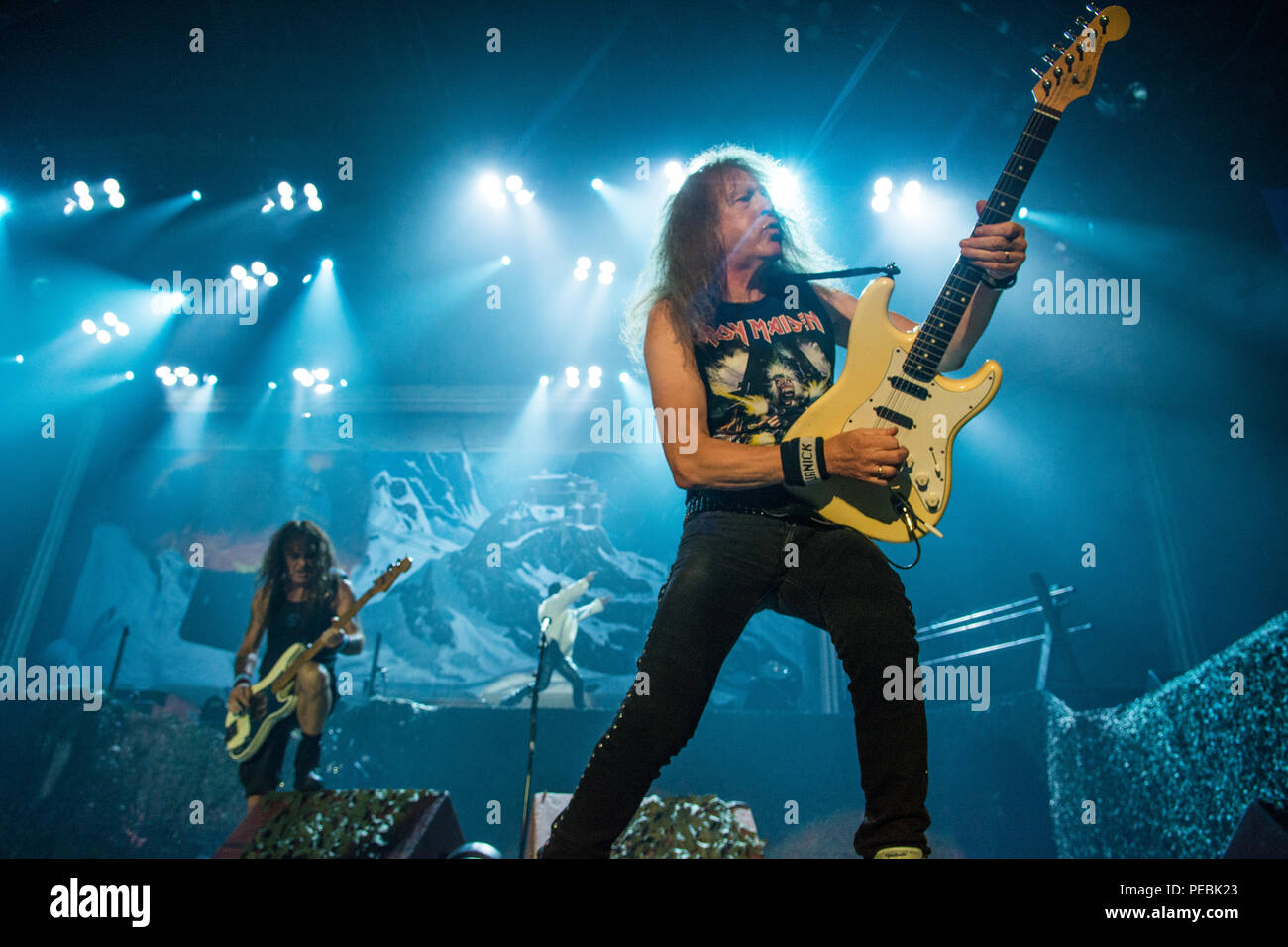 Janick Gers Iron Maiden SSE Arena Belfast Banque D'Images