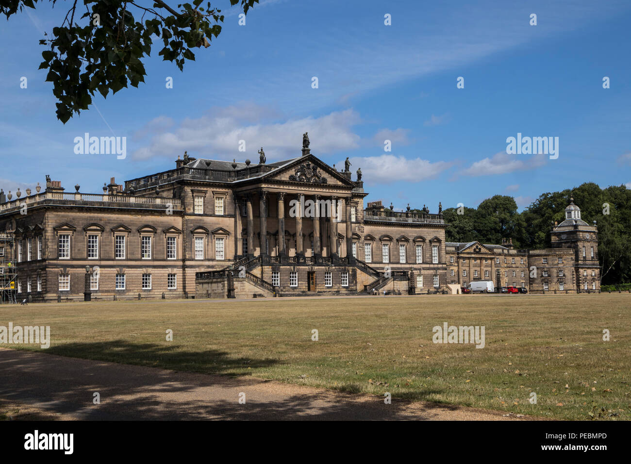 Le front de l'Est de Wentworth Woodhouse, une élève de 1 maison de campagne près de Rotherham, dans le Yorkshire du Sud, UK Banque D'Images