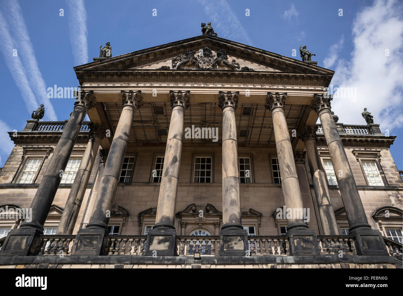 Le front de l'Est de Wentworth Woodhouse, une élève de 1 maison de campagne près de Rotherham, dans le Yorkshire du Sud, UK Banque D'Images