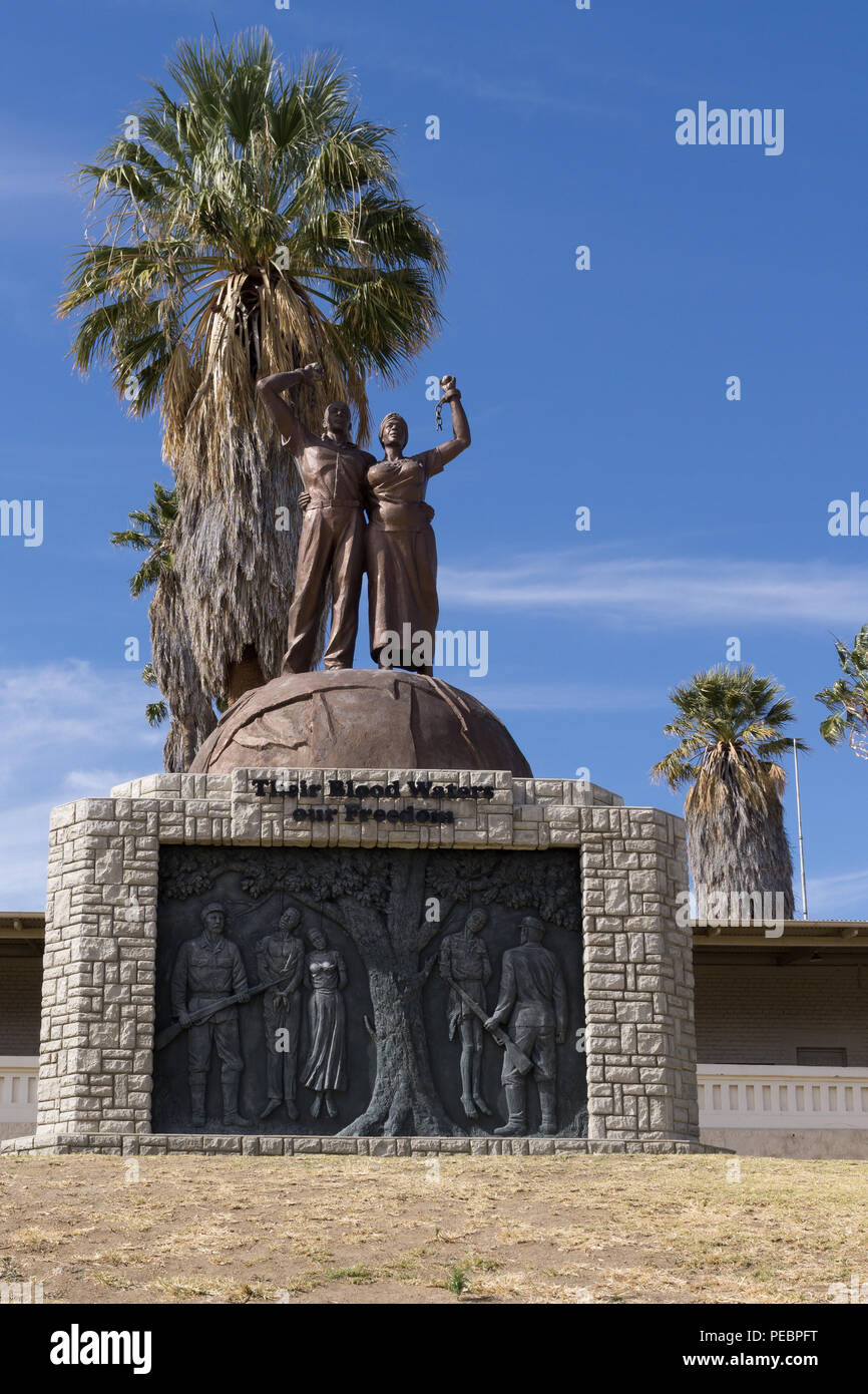 Windhoek, Namibie - Mai 25, 2015 : Musée de l'indépendance à Windhoek, Namibie, l'Afrique construit après l'indépendance en 1990 Banque D'Images