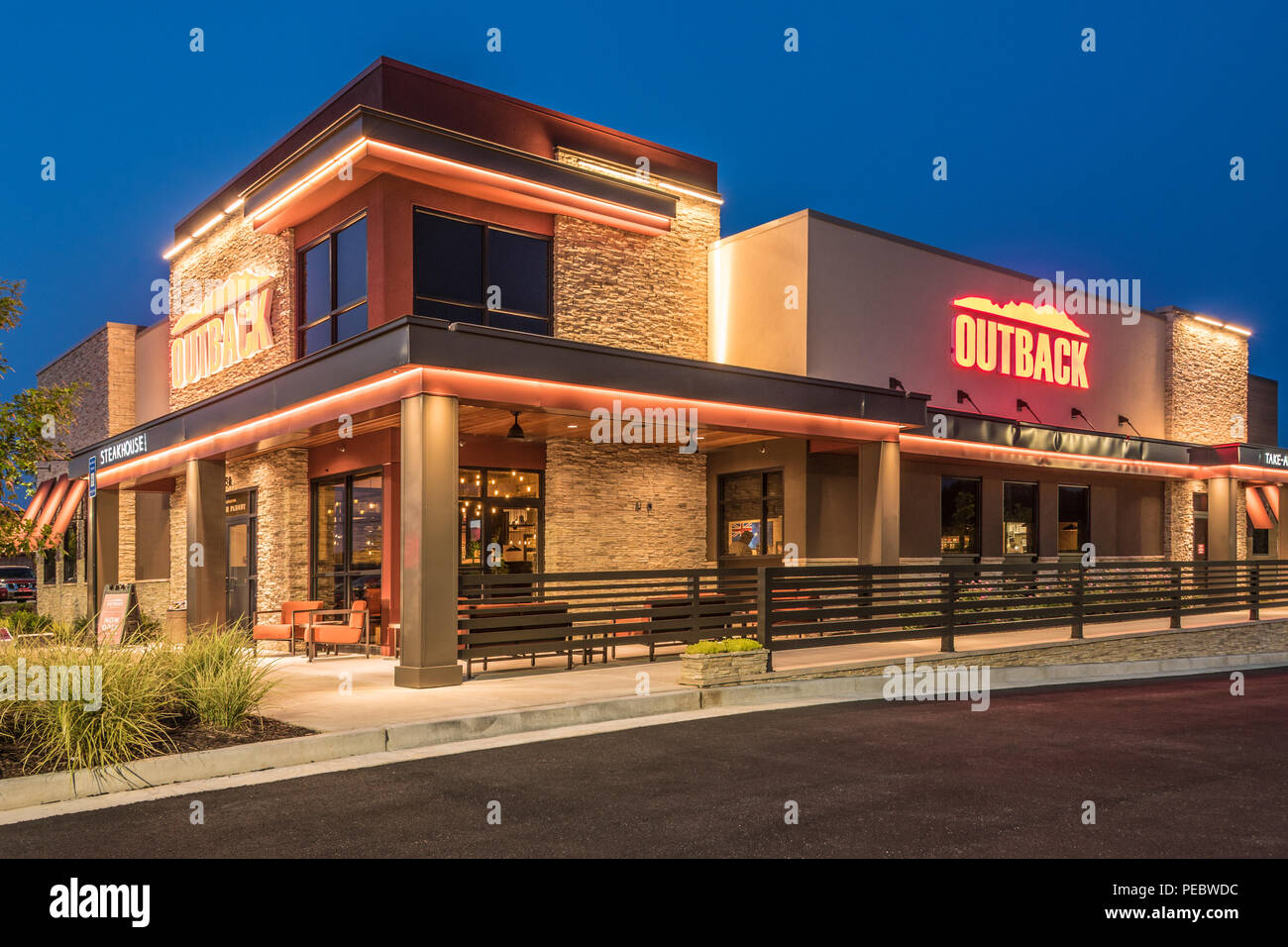 Nouvelle Outback Steakhouse dans la région métropolitaine d'Atlanta, Géorgie. (USA) Banque D'Images