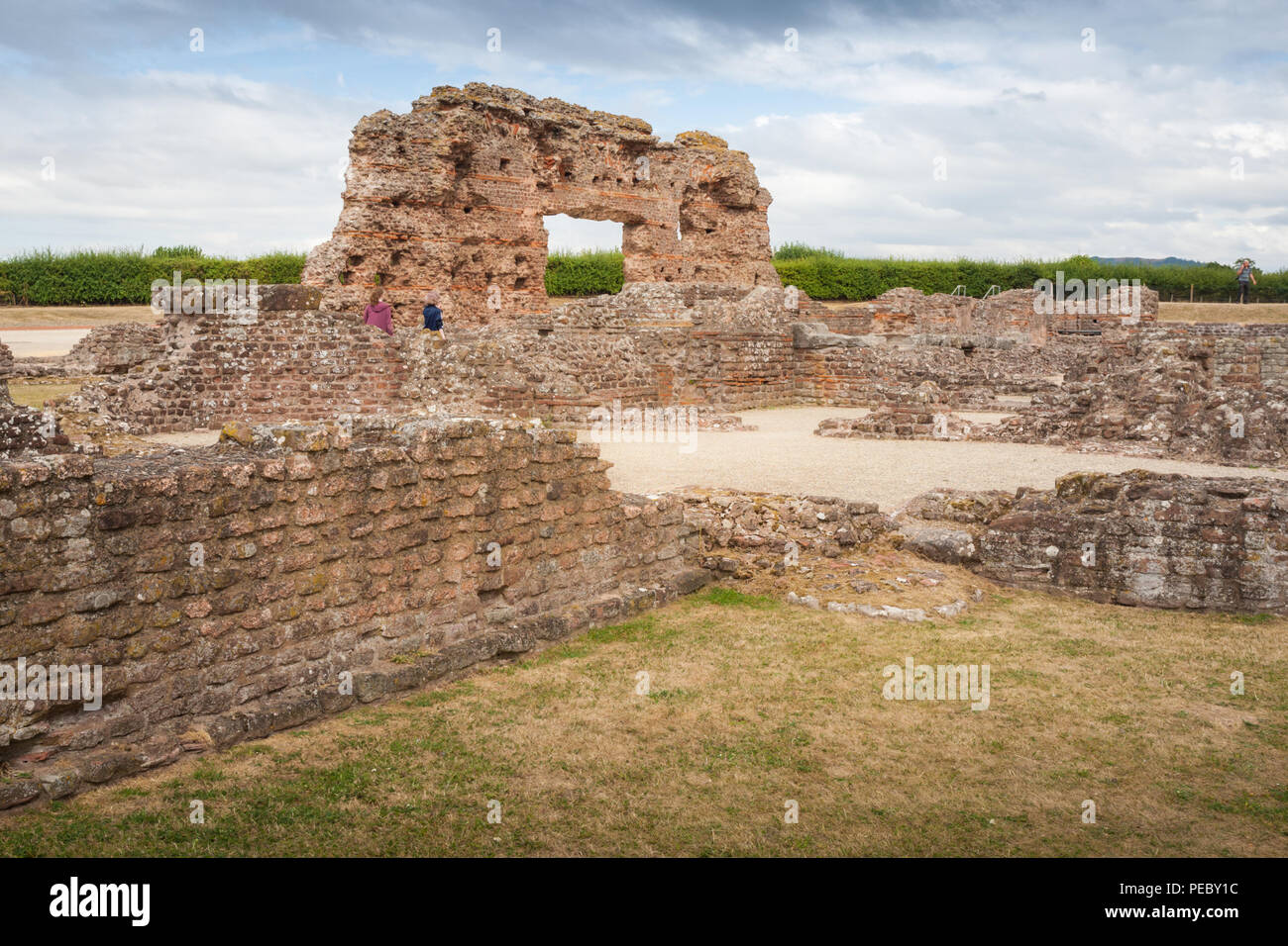 Wroxeter's bathhouse, Shropshire, Angleterre Banque D'Images