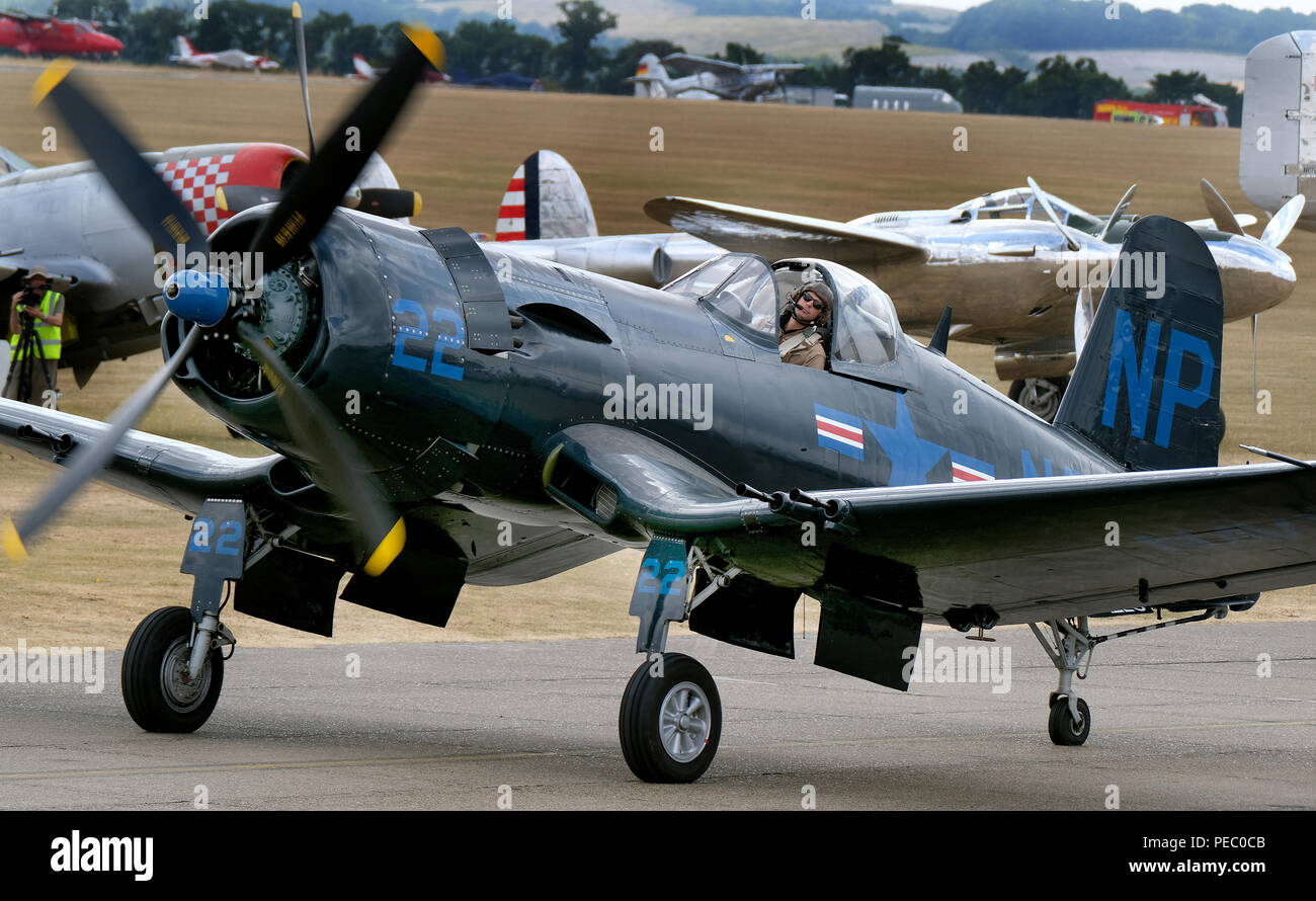 Le Vought F4U Corsair est un avion de chasse américain qui a servi principalement à la Seconde Guerre mondiale et la guerre de Corée. Banque D'Images