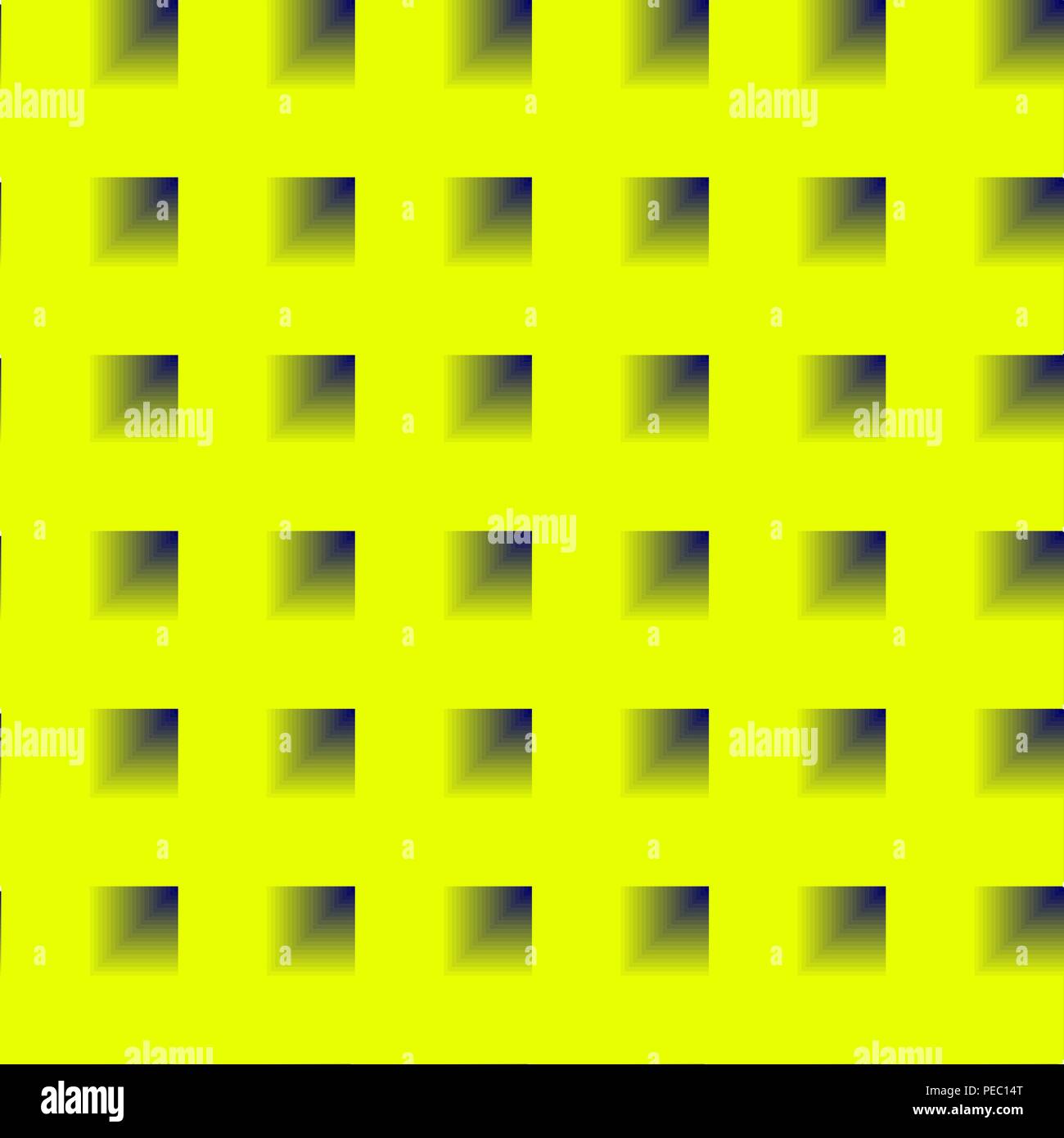 Retro 80s lumineux et bleu citron sans bloc d'appartements tendance Illustration de Vecteur