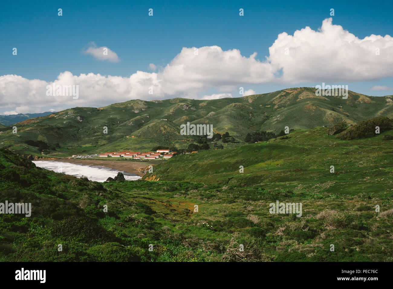Vue du Golden Gate National Recreation Area Banque D'Images