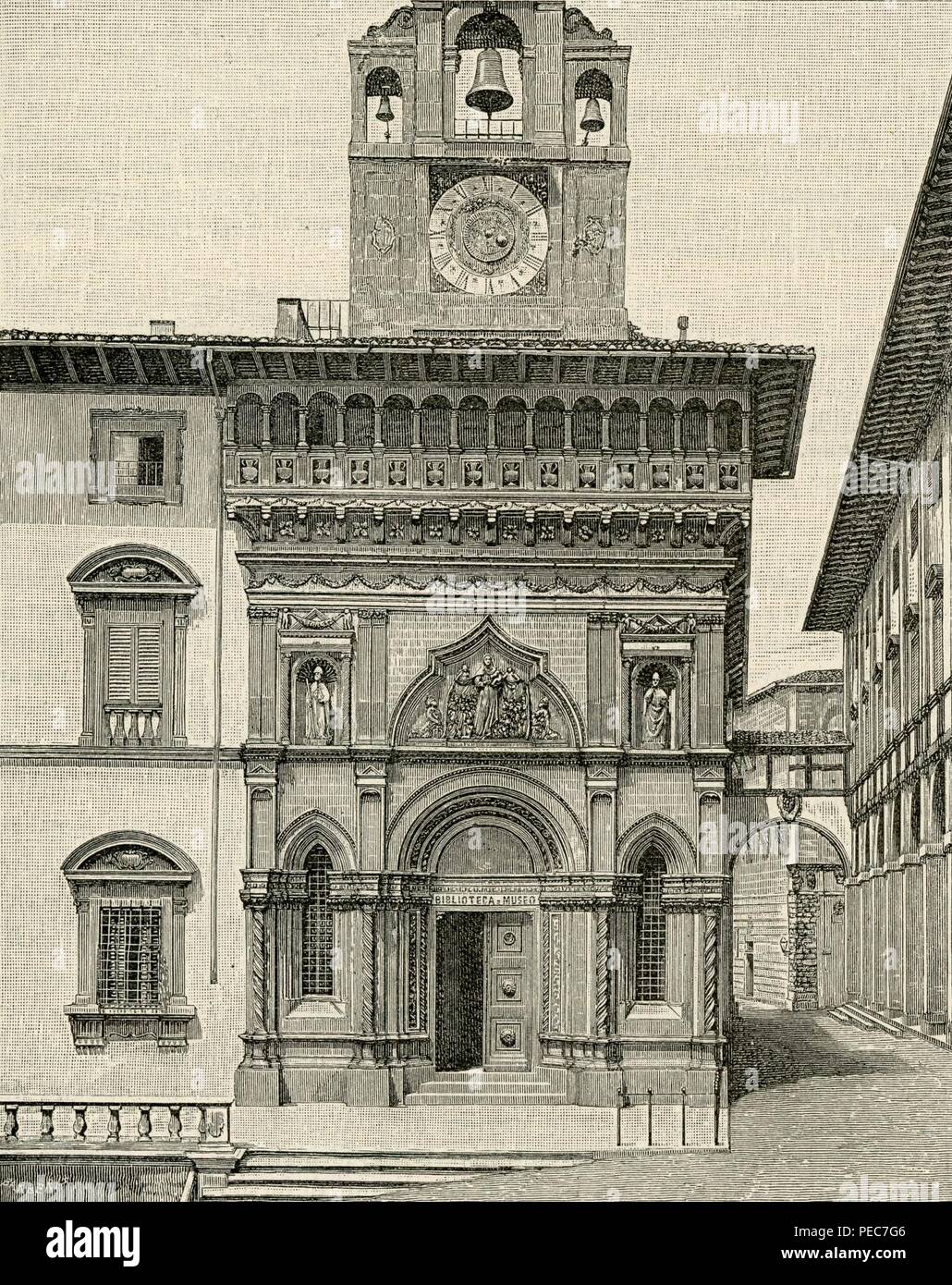 Palazzo della Fraternita Arezzo. Banque D'Images