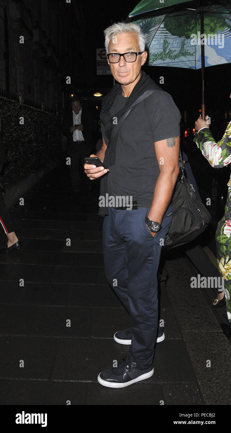 Spandau Ballet's Martin Kemp et épouse de Wham la gloire et la renommée de Pepsi et Shirlie Holliman Shirlie laisser les membres de l'Annabel club à Mayfair comprend : Martin Kemp Shirlie Holliman Où : London, Royaume-Uni Quand : 13 Oct 2018 Source : WENN.com Banque D'Images