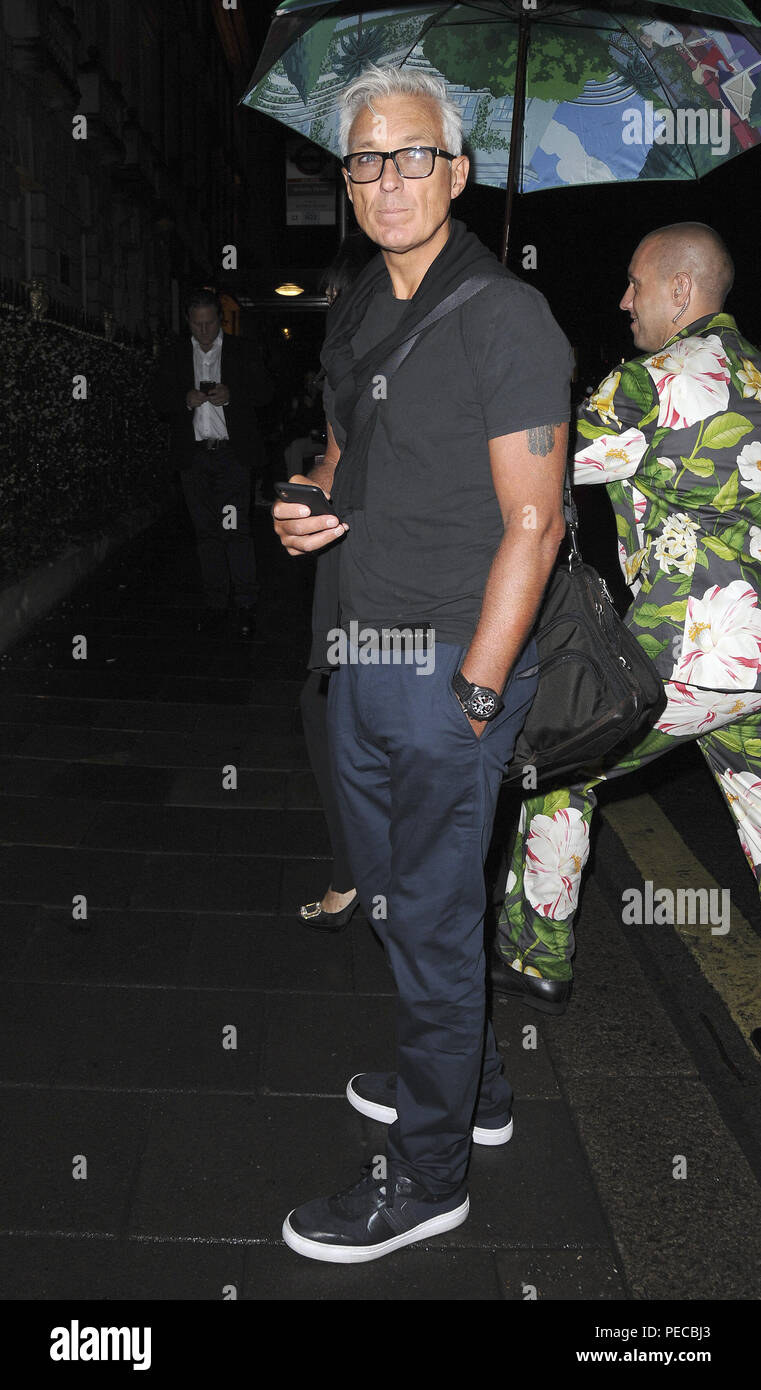Spandau Ballet's Martin Kemp et épouse de Wham la gloire et la renommée de Pepsi et Shirlie Holliman Shirlie laisser les membres de l'Annabel club à Mayfair comprend : Martin Kemp Shirlie Holliman Où : London, Royaume-Uni Quand : 13 Oct 2018 Source : WENN.com Banque D'Images