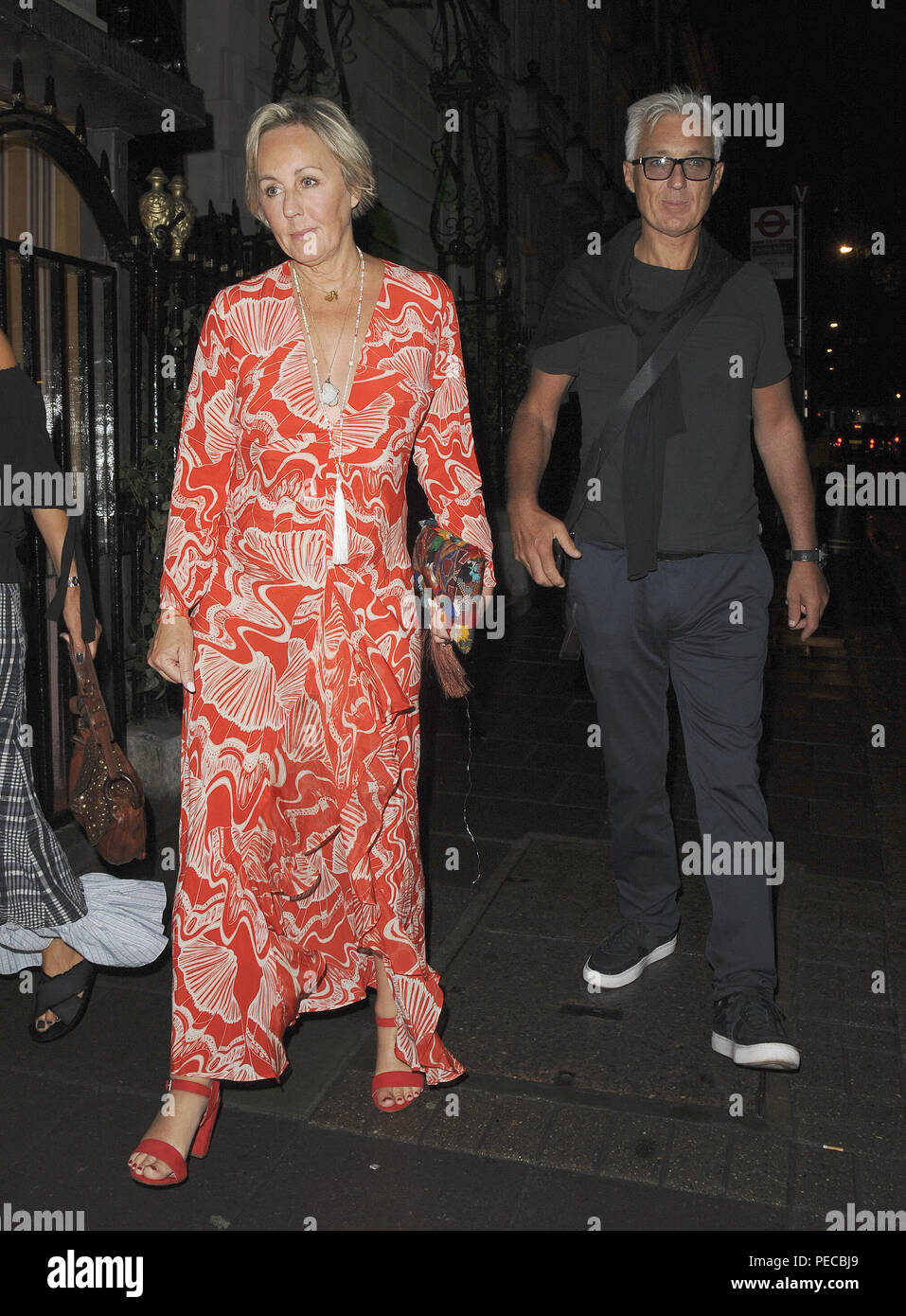 Spandau Ballet's Martin Kemp et épouse de Wham la gloire et la renommée de Pepsi et Shirlie Holliman Shirlie laisser les membres de l'Annabel club à Mayfair comprend : Martin Kemp Shirlie Holliman Où : London, Royaume-Uni Quand : 13 Oct 2018 Source : WENN.com Banque D'Images