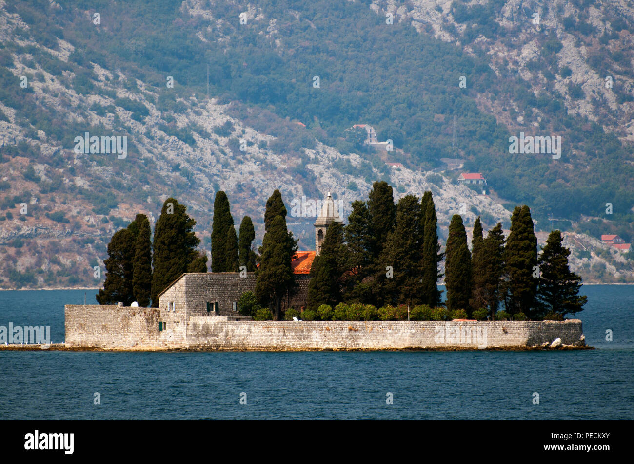 Saint George Island, Perast, baie de Kotor, Monténégro Banque D'Images