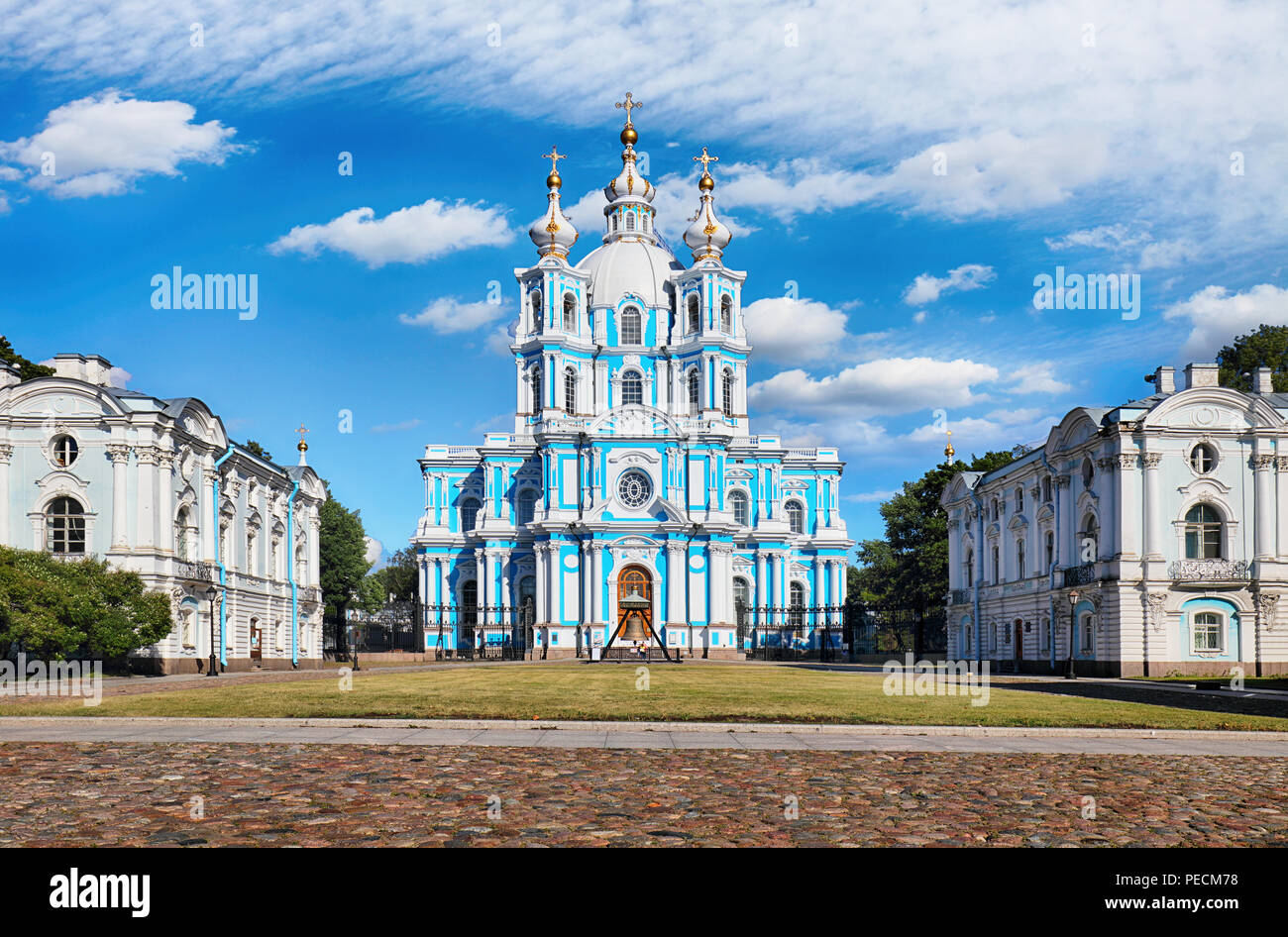 Saint Petersburg - cathédrale de Smolny, Russie Banque D'Images