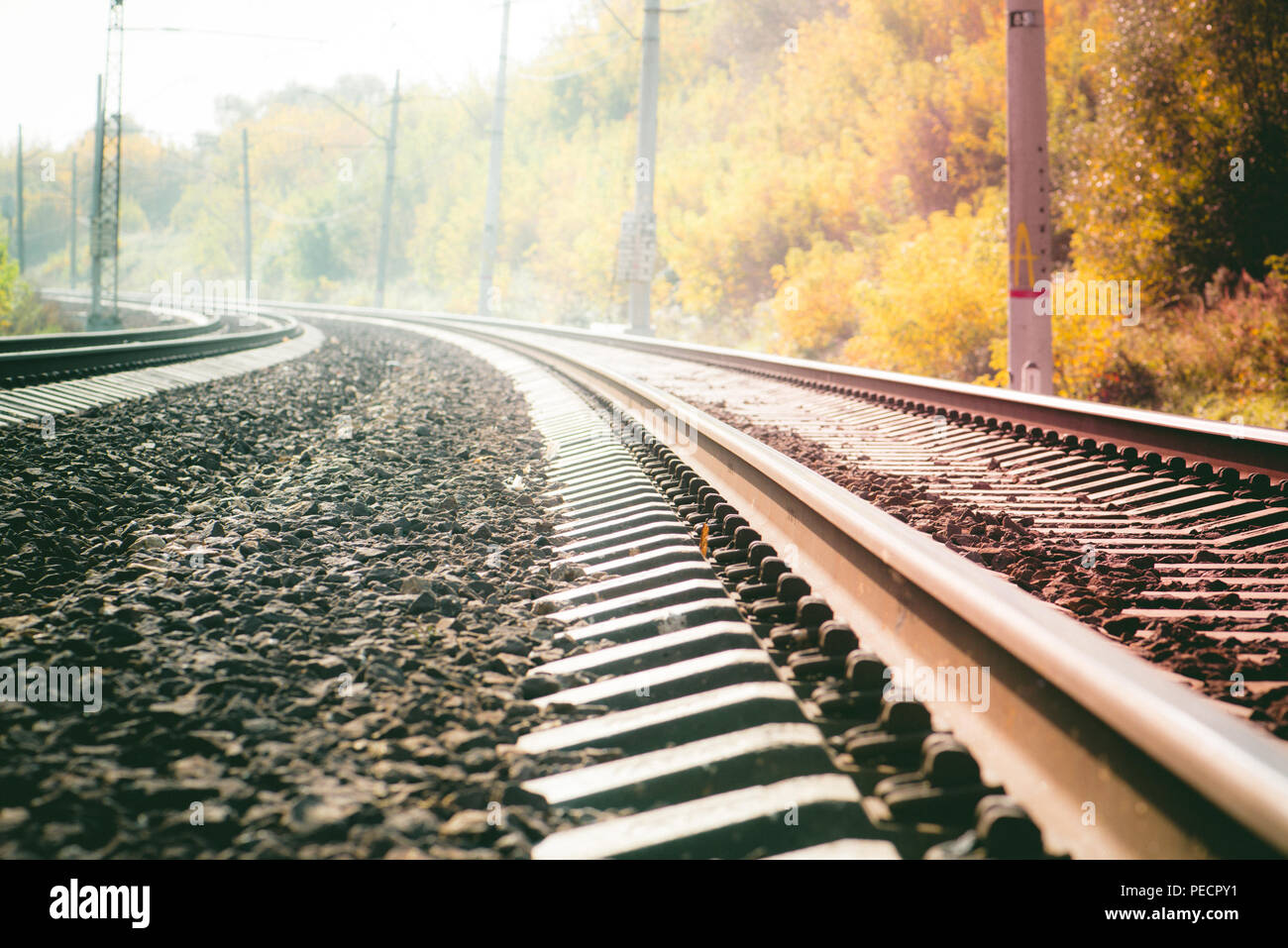 La gare est à gauche. Rock bacground rétro. Vintage. Banque D'Images