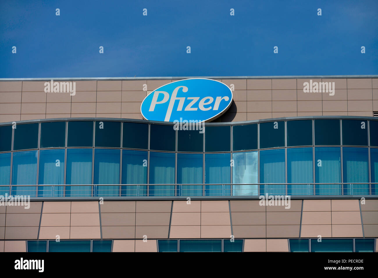 Pfizer, Potsdamer Platz, Tiergarten, Mitte, Berlin, Deutschland Banque D'Images