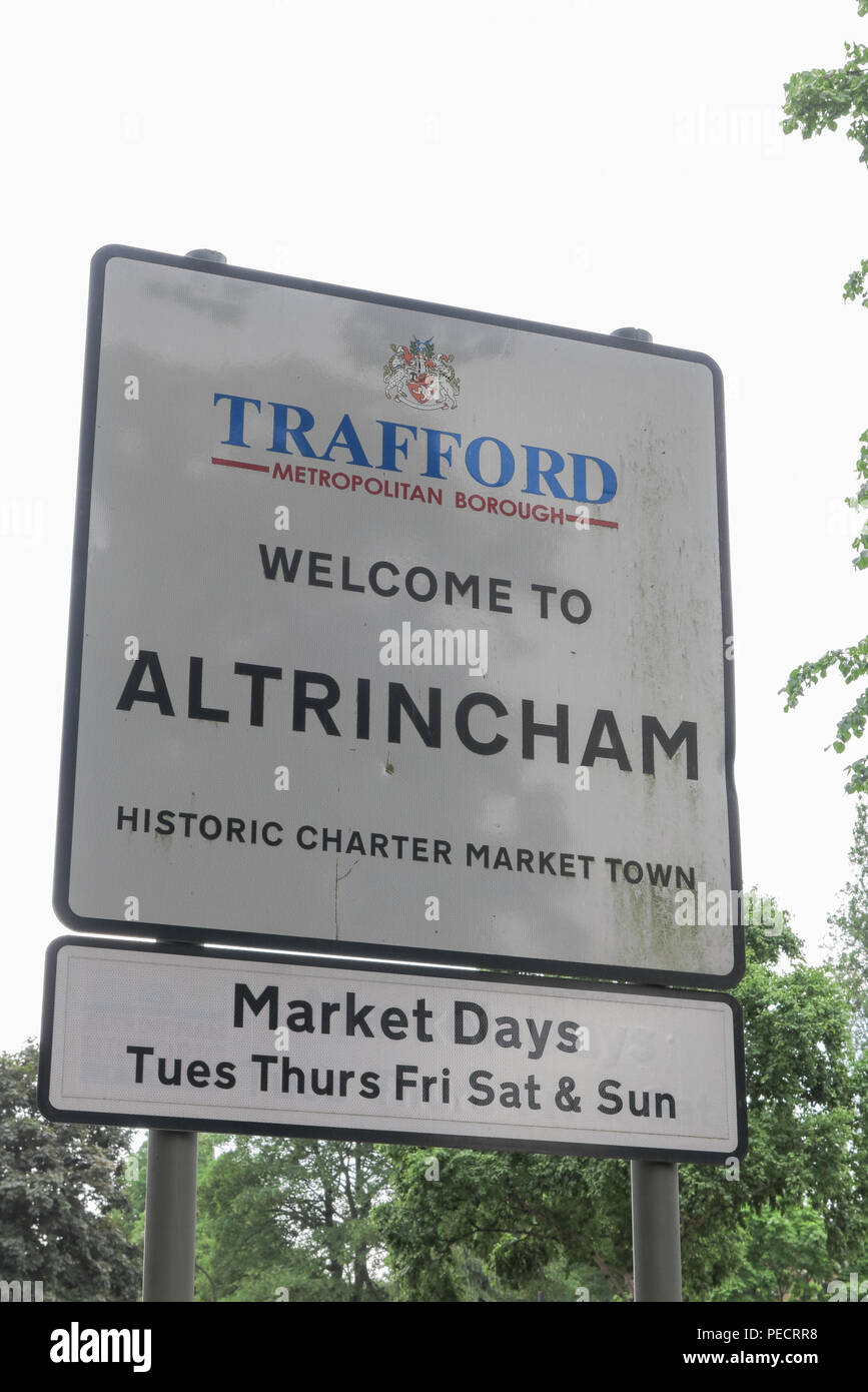Le centre-ville de Altrincham, Trafford, Greater Manchester, Angleterre Banque D'Images
