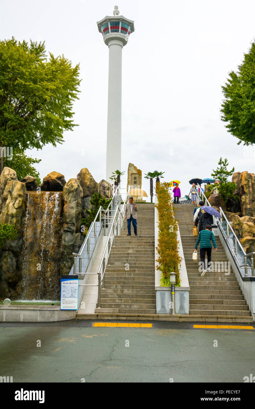 Parc Yongdusan BusanTower Asie Corée du Sud Pusan Banque D'Images