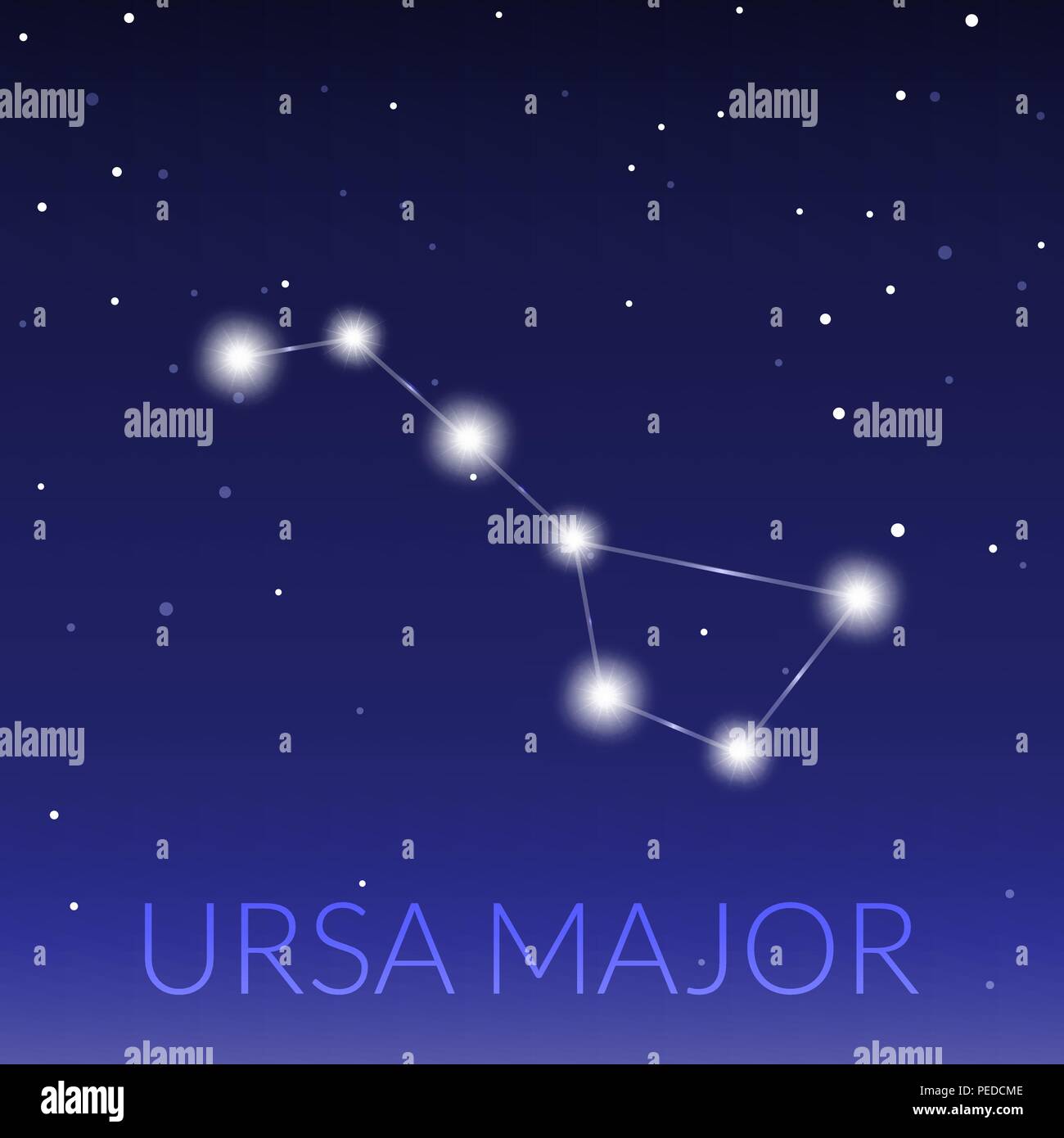 Grand chariot ou la grande ourse grande ourse constellation. Ciel
