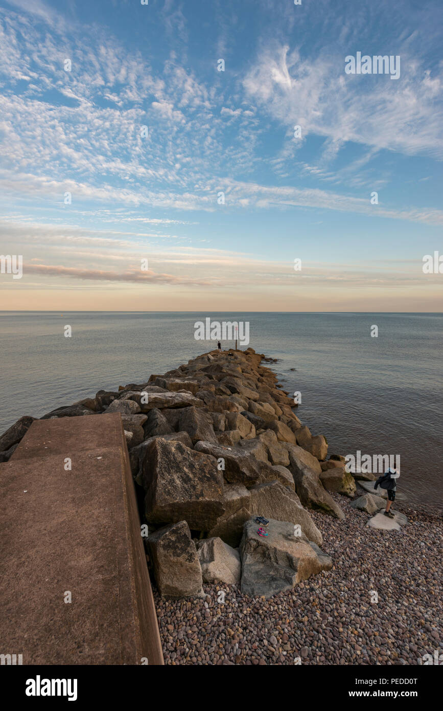 Front de Mer, Sidmouth, Devon. UK Banque D'Images