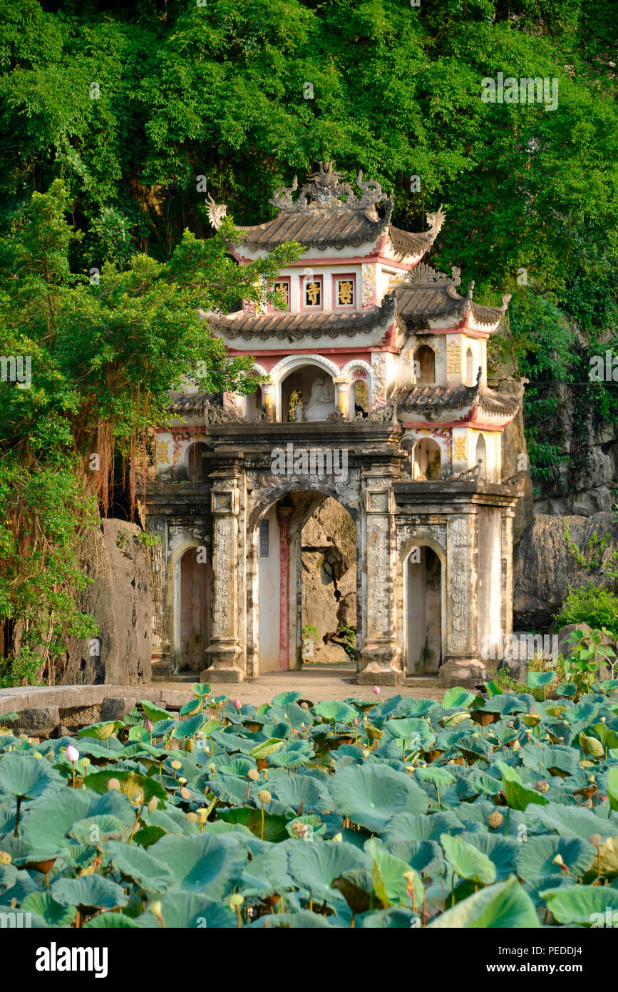 Pagode Bich Dong, Ninh Binh, Vietnam Banque D'Images