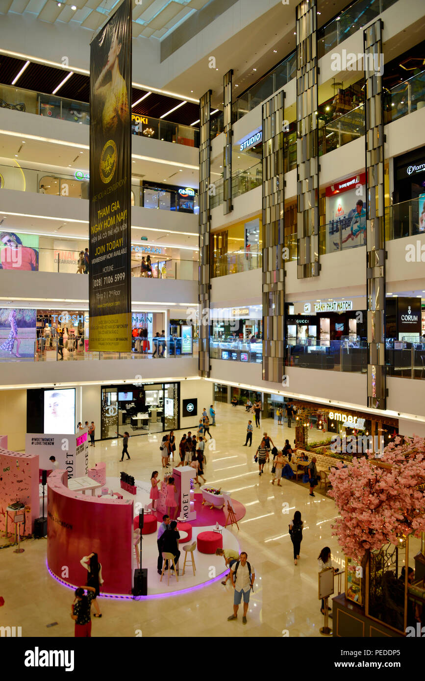 Centre de Saigon, le Loi, Ho Chi Minh City, Viêt Nam Banque D'Images