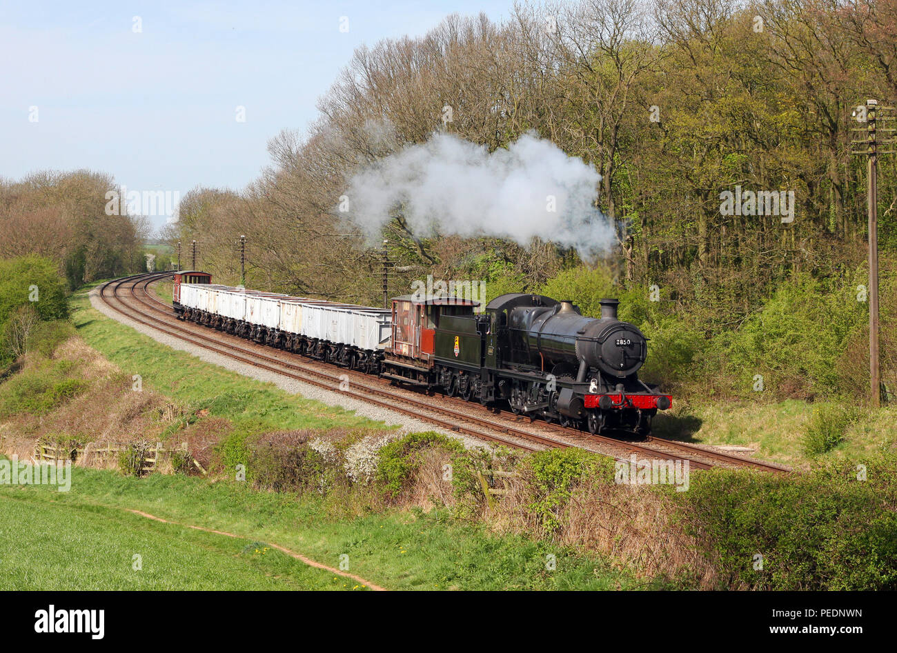 3850 Kinchley lane sur la Great Central Railway 10.4.11 Banque D'Images