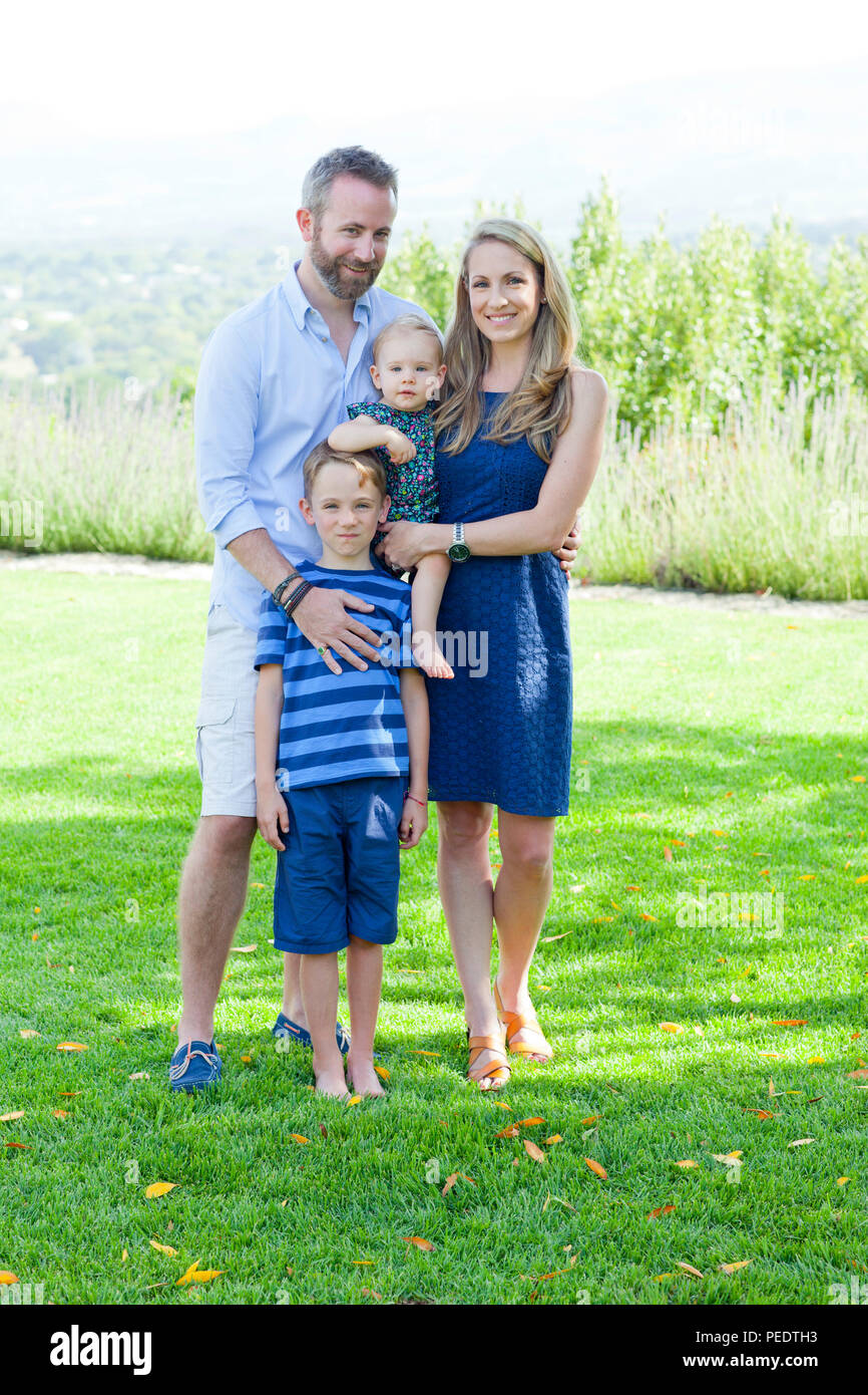 Famille de quatre personnes Banque D'Images