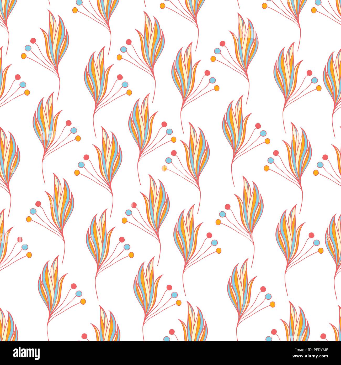 Seamless Floral background pattern. Illustration de Vecteur