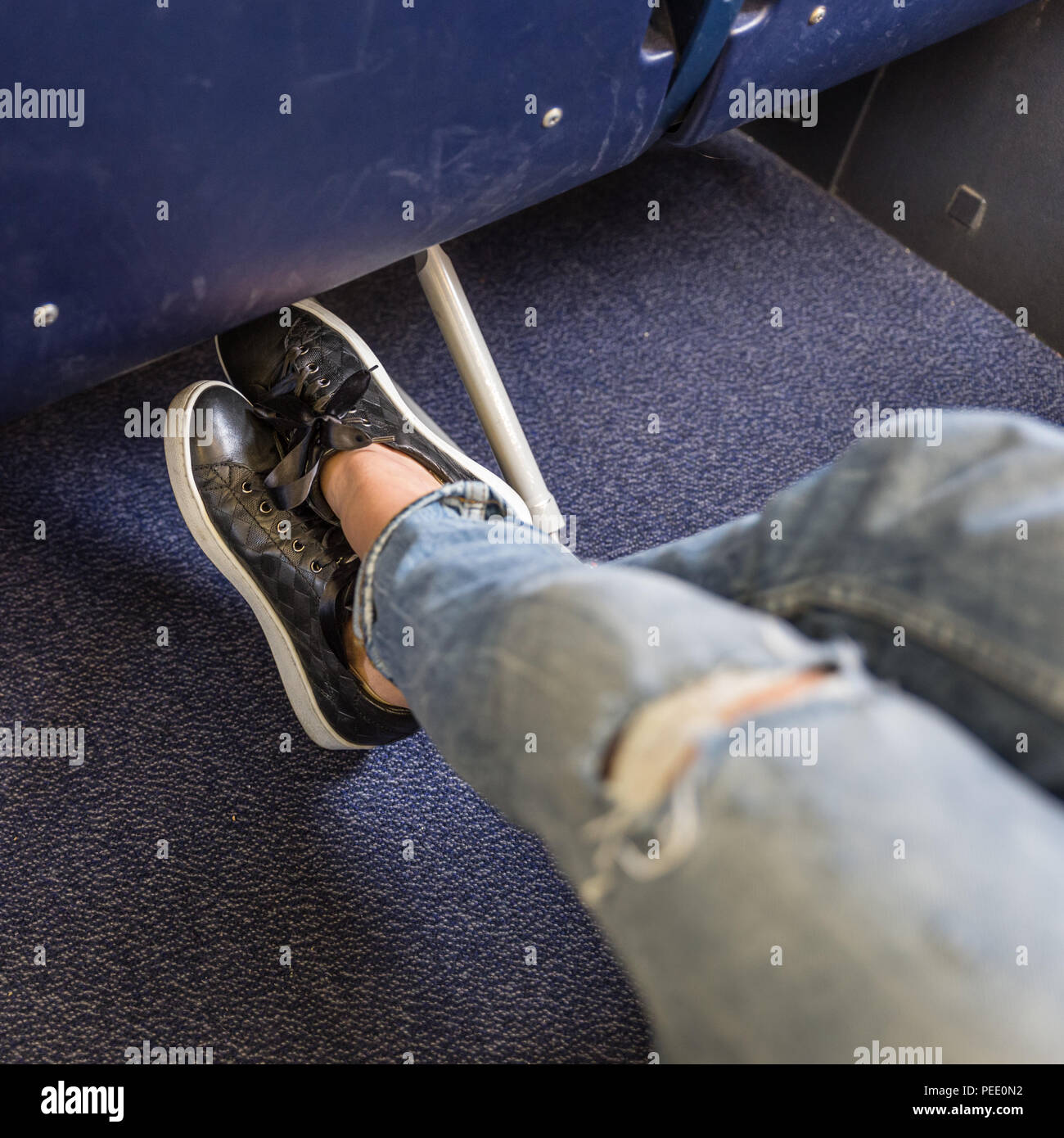 Espace pour les jambes d'avion Banque de photographies et d’images à — free download