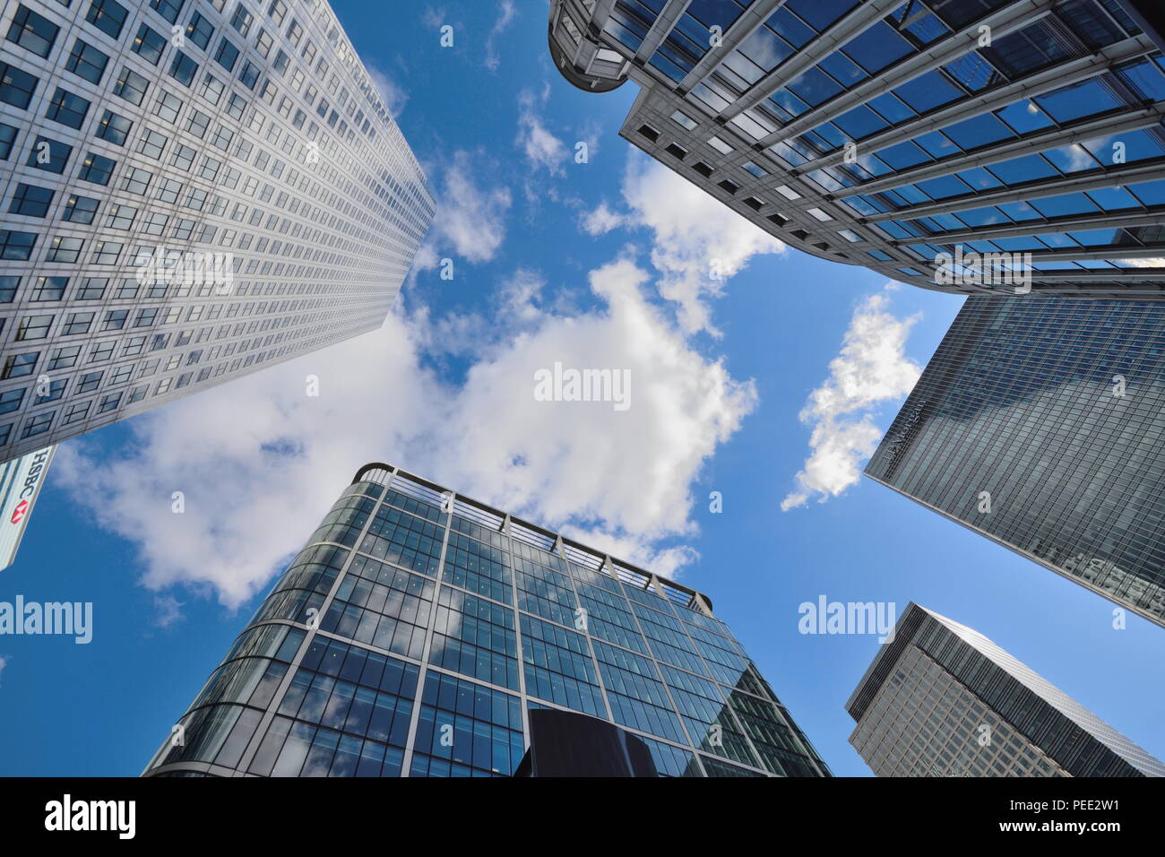 Gratte-ciel dans la ville de Londres Banque D'Images