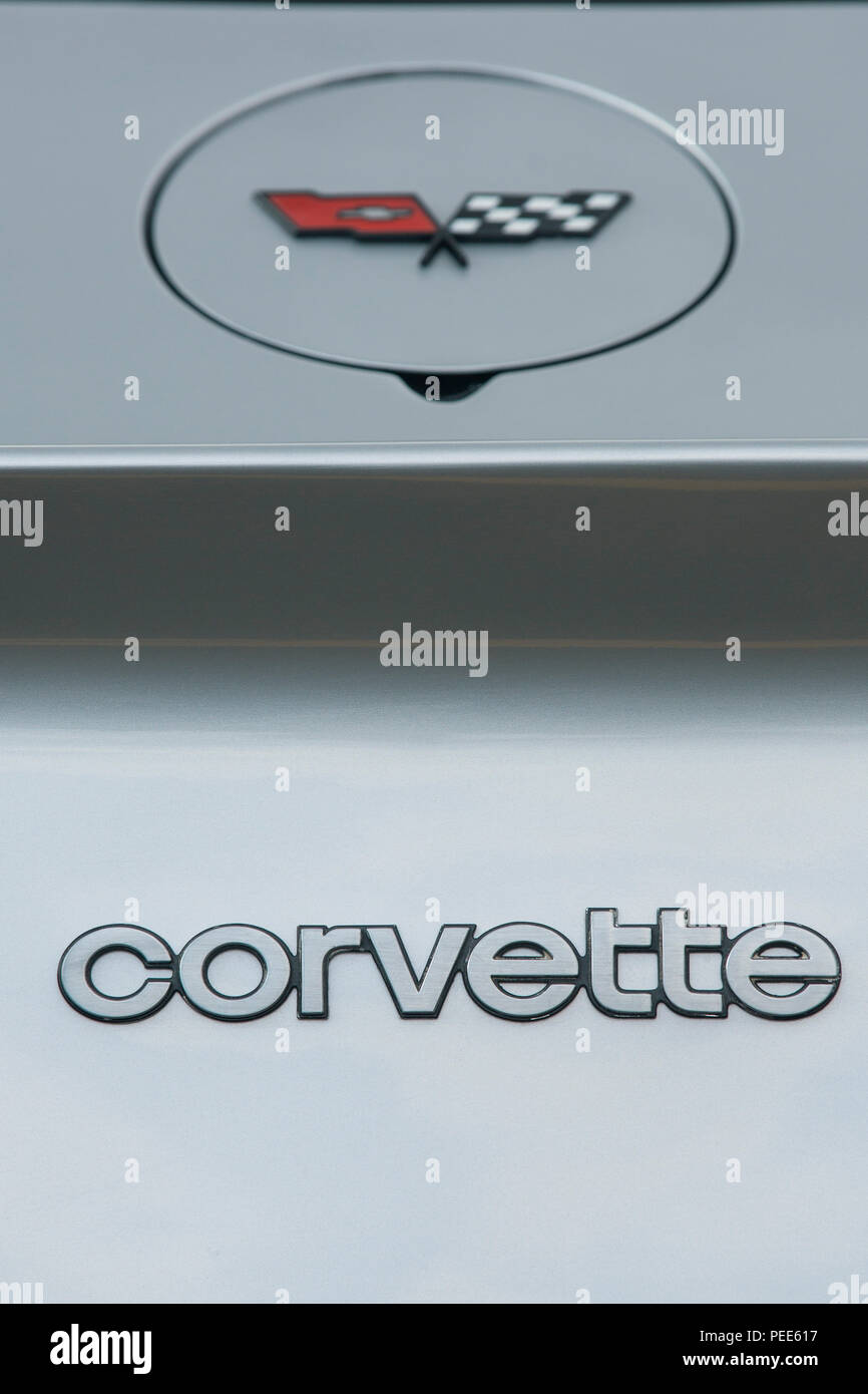 Logo Corvette closeup Banque D'Images