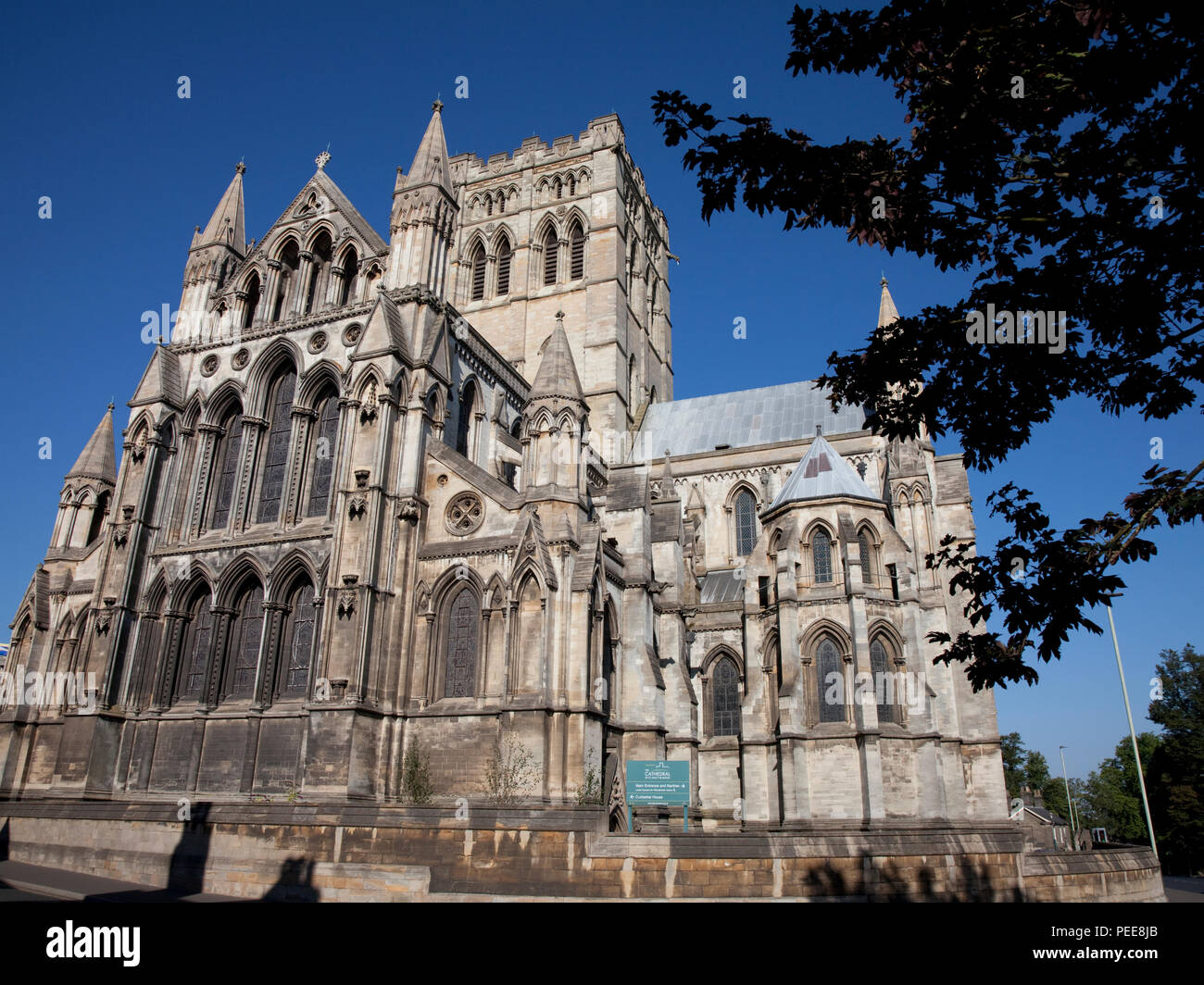 La Cathédrale St Jean le Baptiste, Norwich Banque D'Images