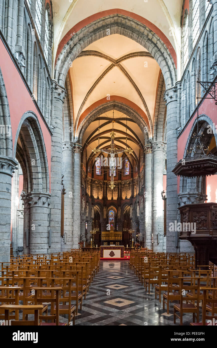 Église Notre Dame de Pamele / Onze-Lieve-Vrouwekerk van Pamele Onze-Lieve-Vrouw Geboortekerk / à Oudenaarde, Flandre orientale, Belgique Banque D'Images