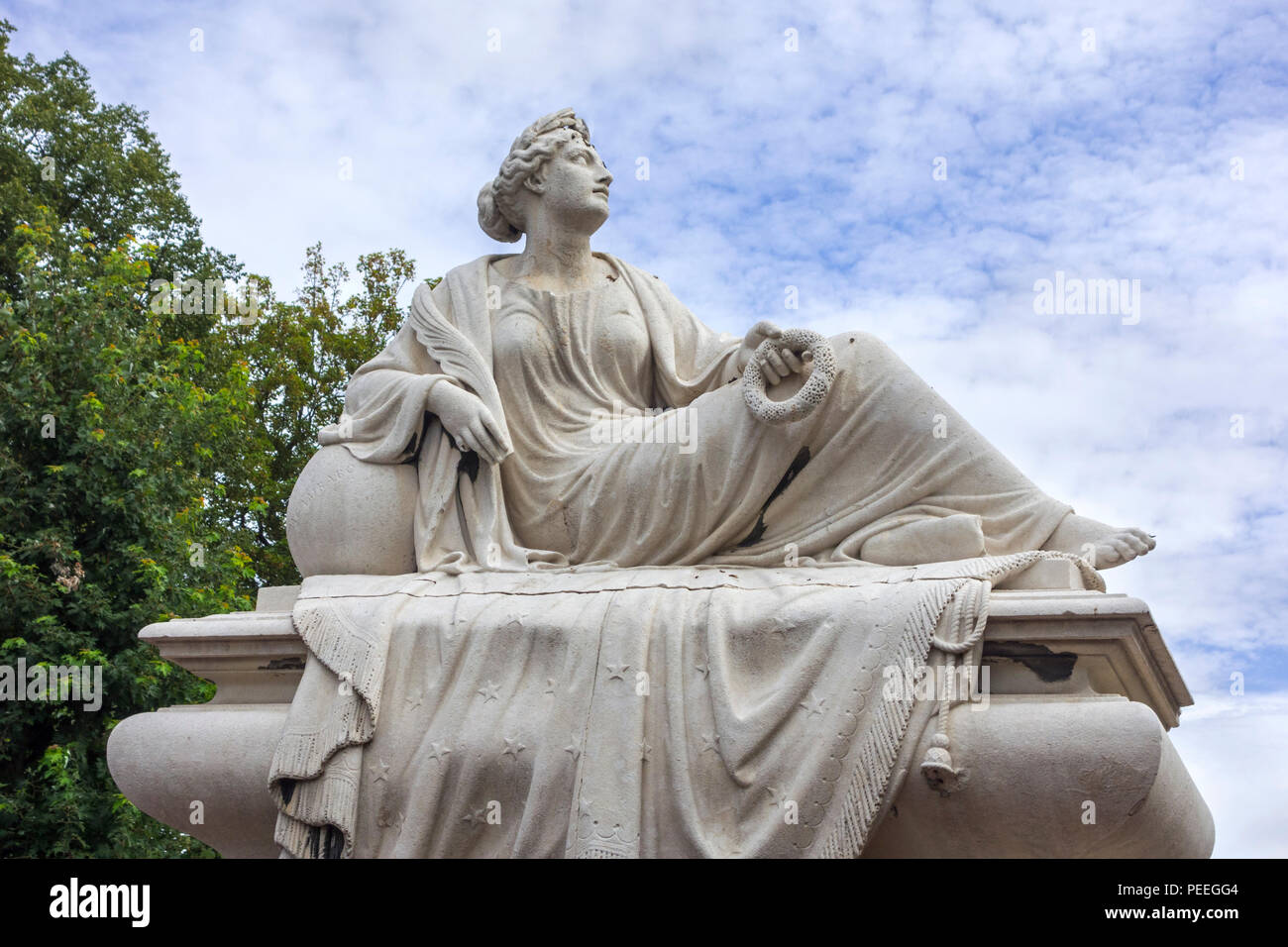 Tacambaro monument commémorant la bataille de Tacámbaro au Mexique dans la ville d'Audenarde, Flandre orientale, Belgique Banque D'Images