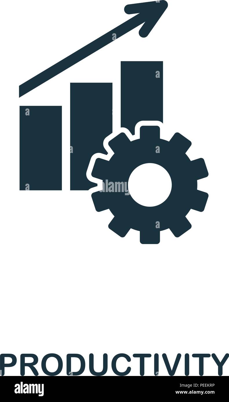 L'icône de création de la productivité. Élément simple illustration. Concept de la productivité de la gestion de projet conception symbole collection. Peut être utilisé pour mobile Illustration de Vecteur