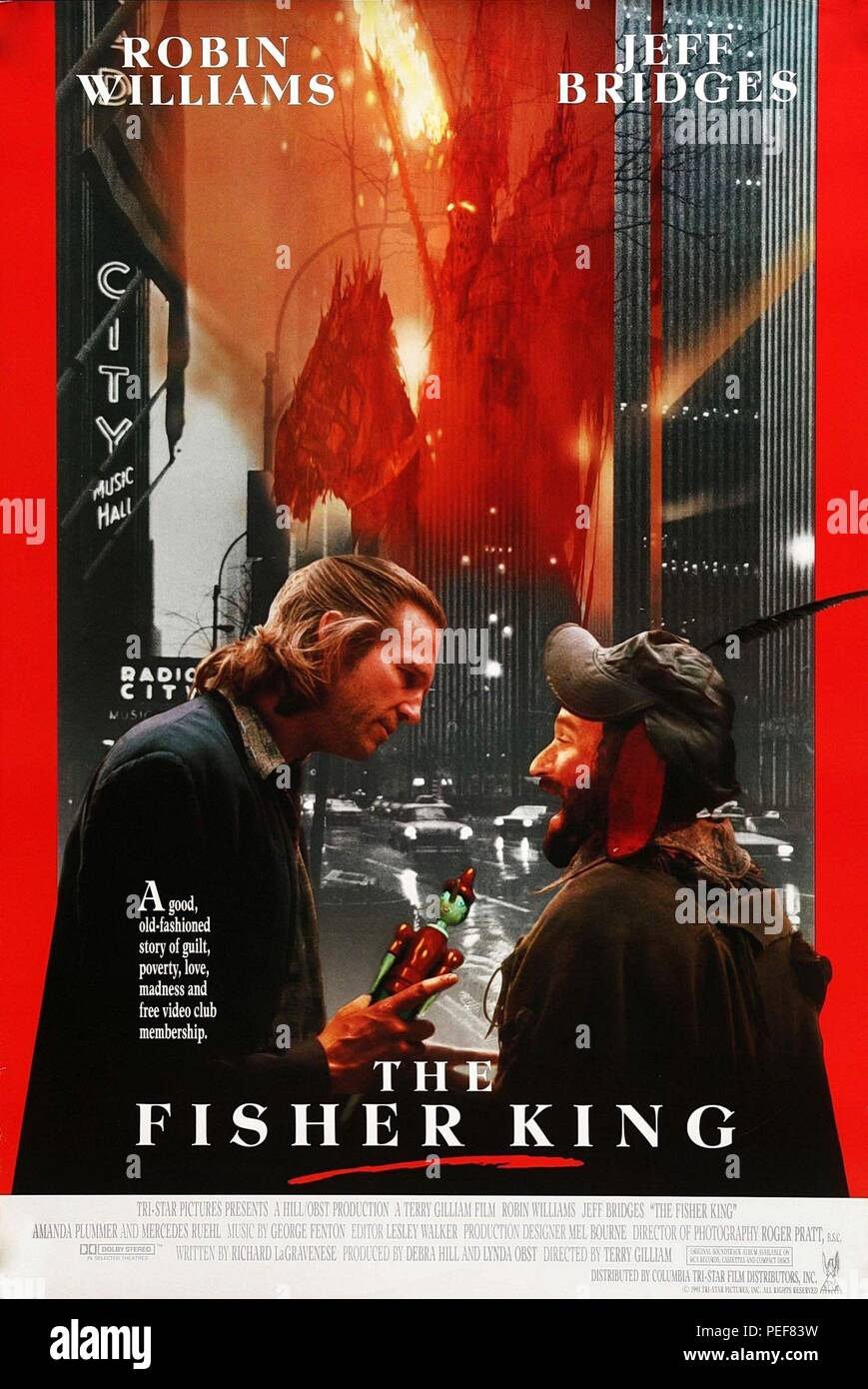 Film Original Titre : Le roi pêcheur. Titre en anglais : Le roi pêcheur. Film Réalisateur : Terry Gilliam. Année : 1991. Credit : COLUMBIA TRISTAR / Album Banque D'Images