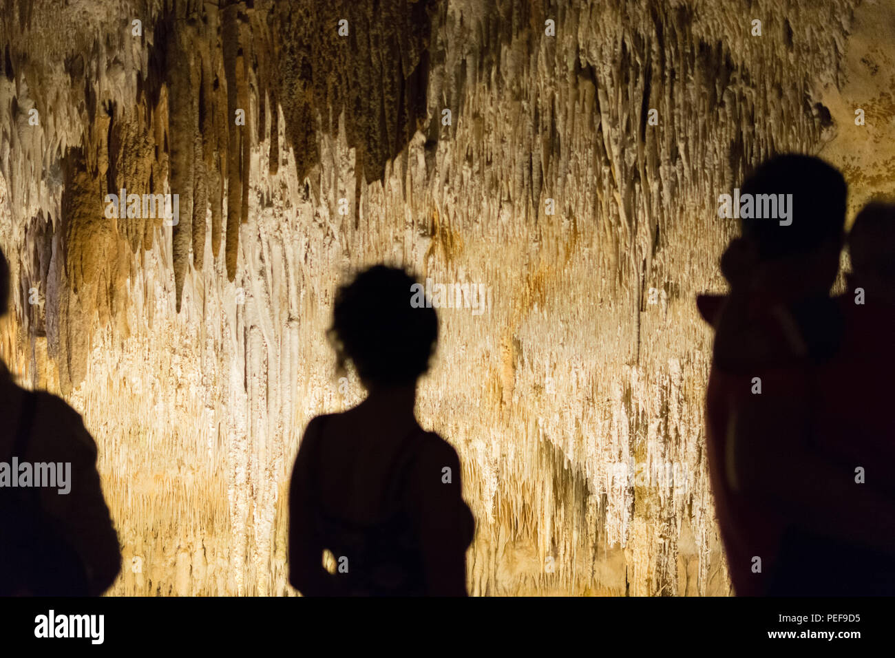 Cuevas del Drach, Porto Cristo, Majorque. Banque D'Images