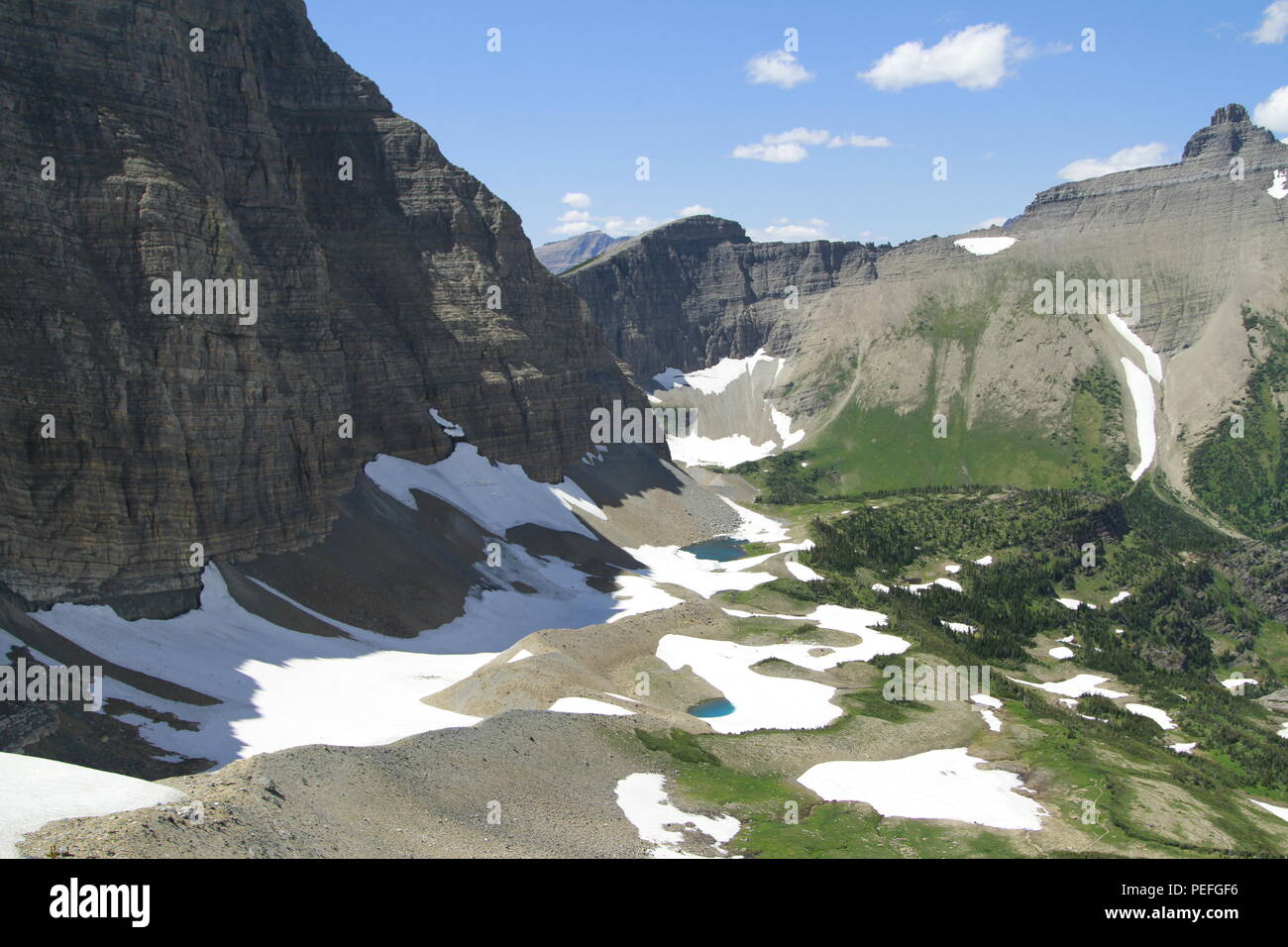 Split Mountain, Glacier National Park, Montana, USA Banque D'Images