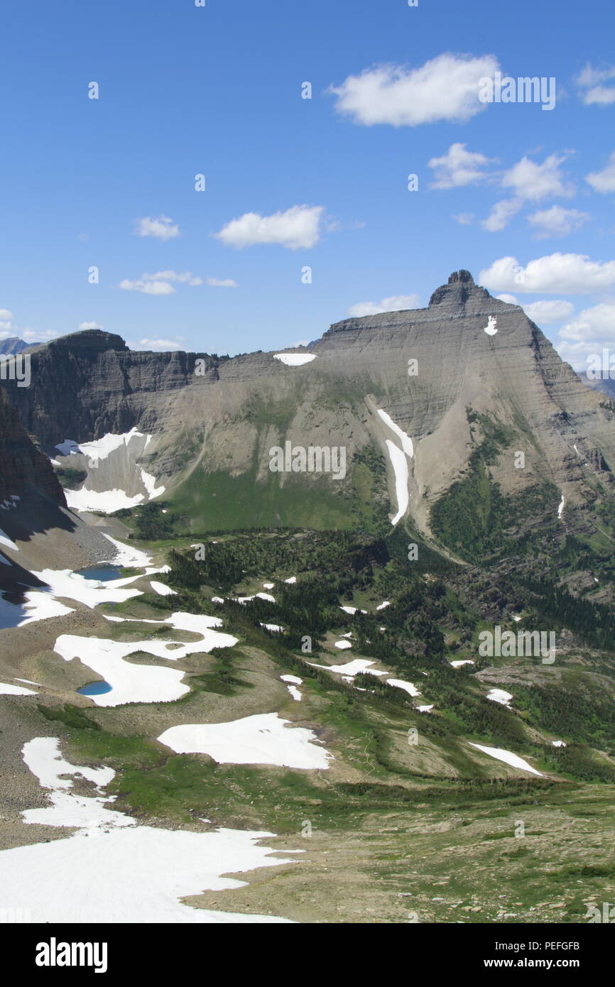 Split Mountain, Glacier National Park, Montana, USA Banque D'Images