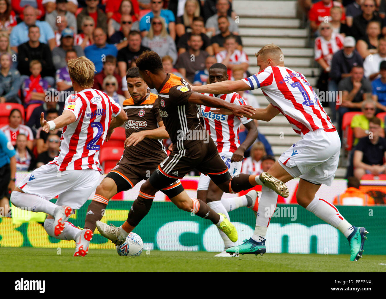 STOKE CITY V BRENTFORD 2018 Banque D'Images